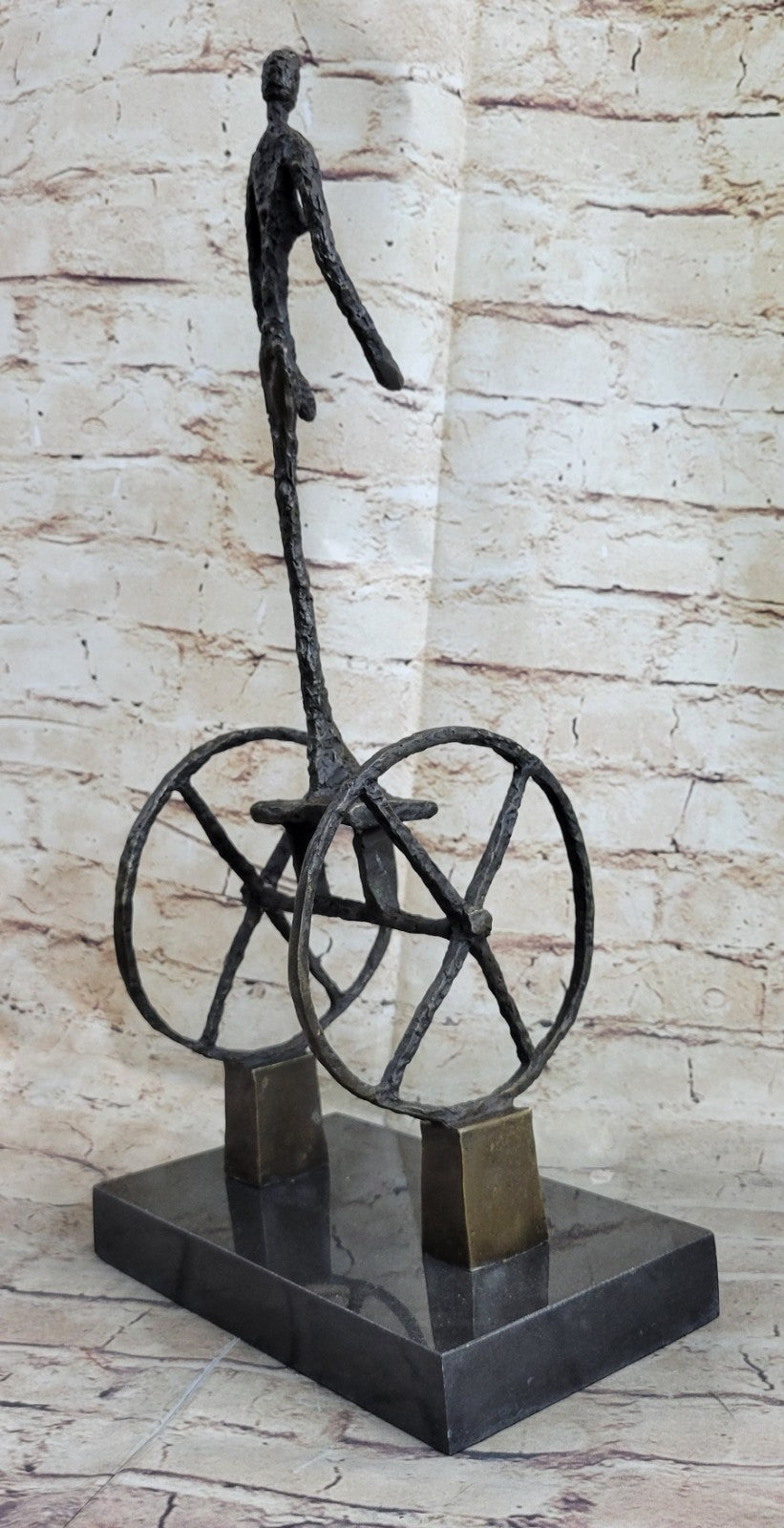 Bronze Sculpture Hand Made by Lost wax Large Woman Rider Hot Cast Sale