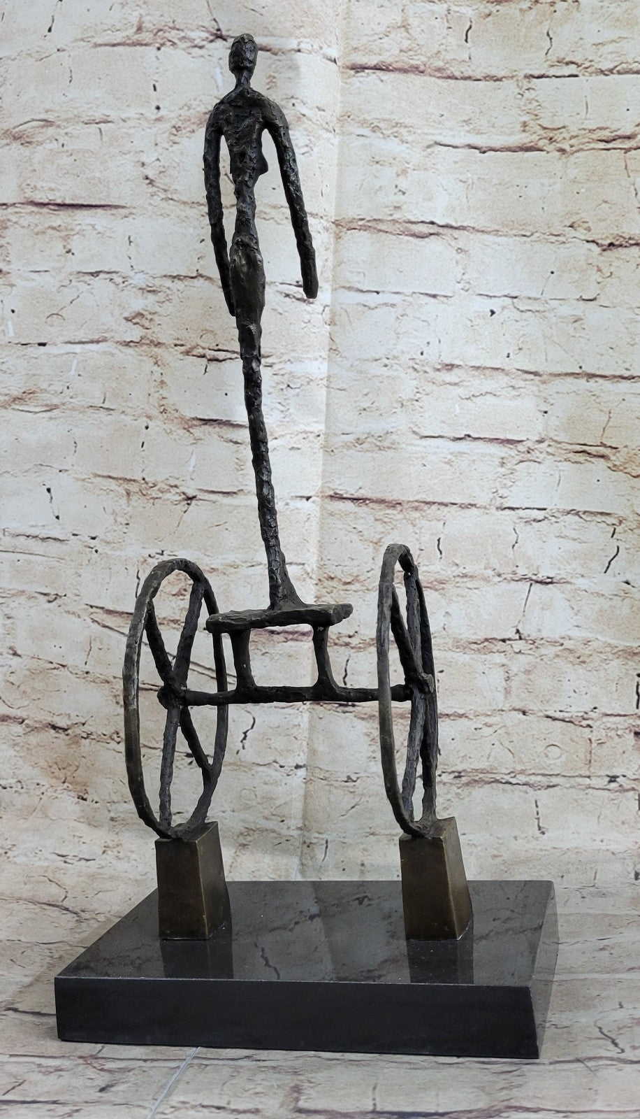 Bronze Sculpture Hand Made by Lost wax Large Woman Rider Hot Cast Sale