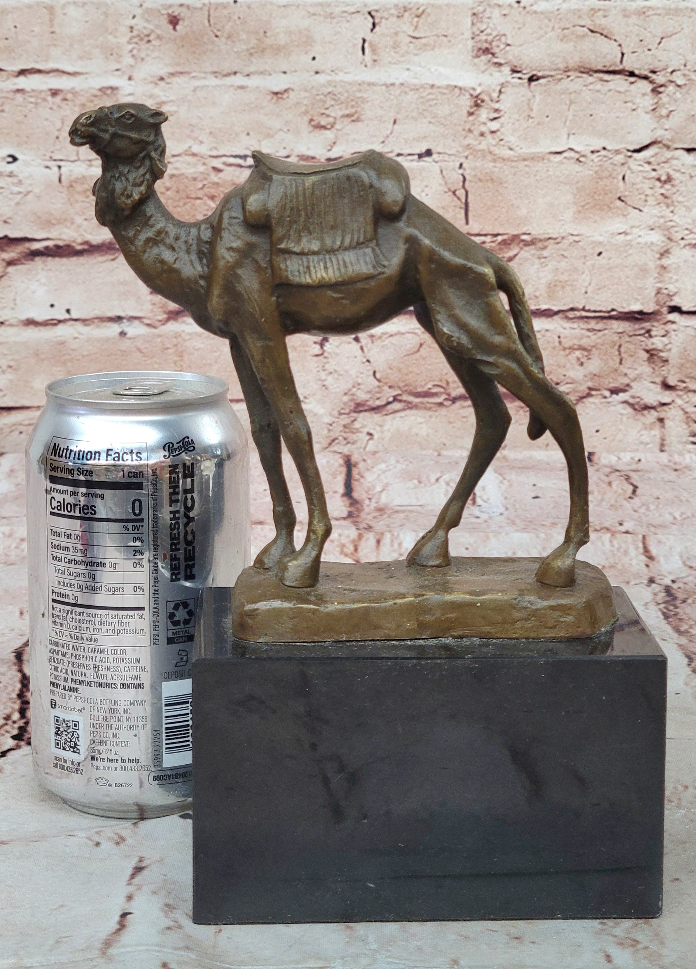 Handcrafted bronze sculpture SALE Marble Deco Art Desert Journey Camel Figurine