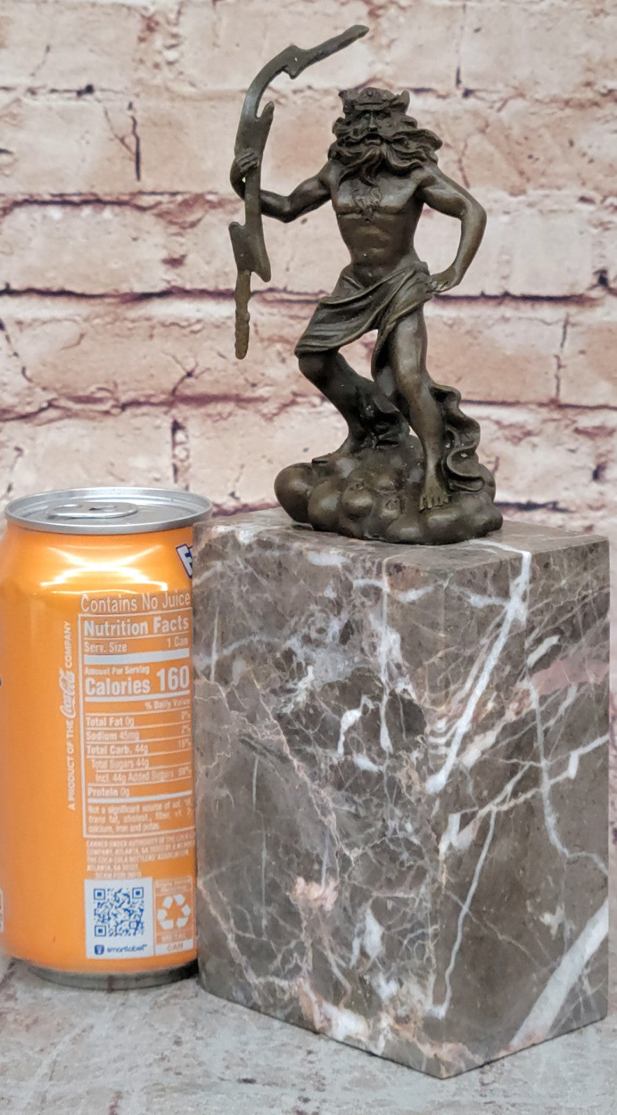 Handcrafted bronze sculpture SALE Art Zeus Or ~Original ~Poseidon Signed Sale