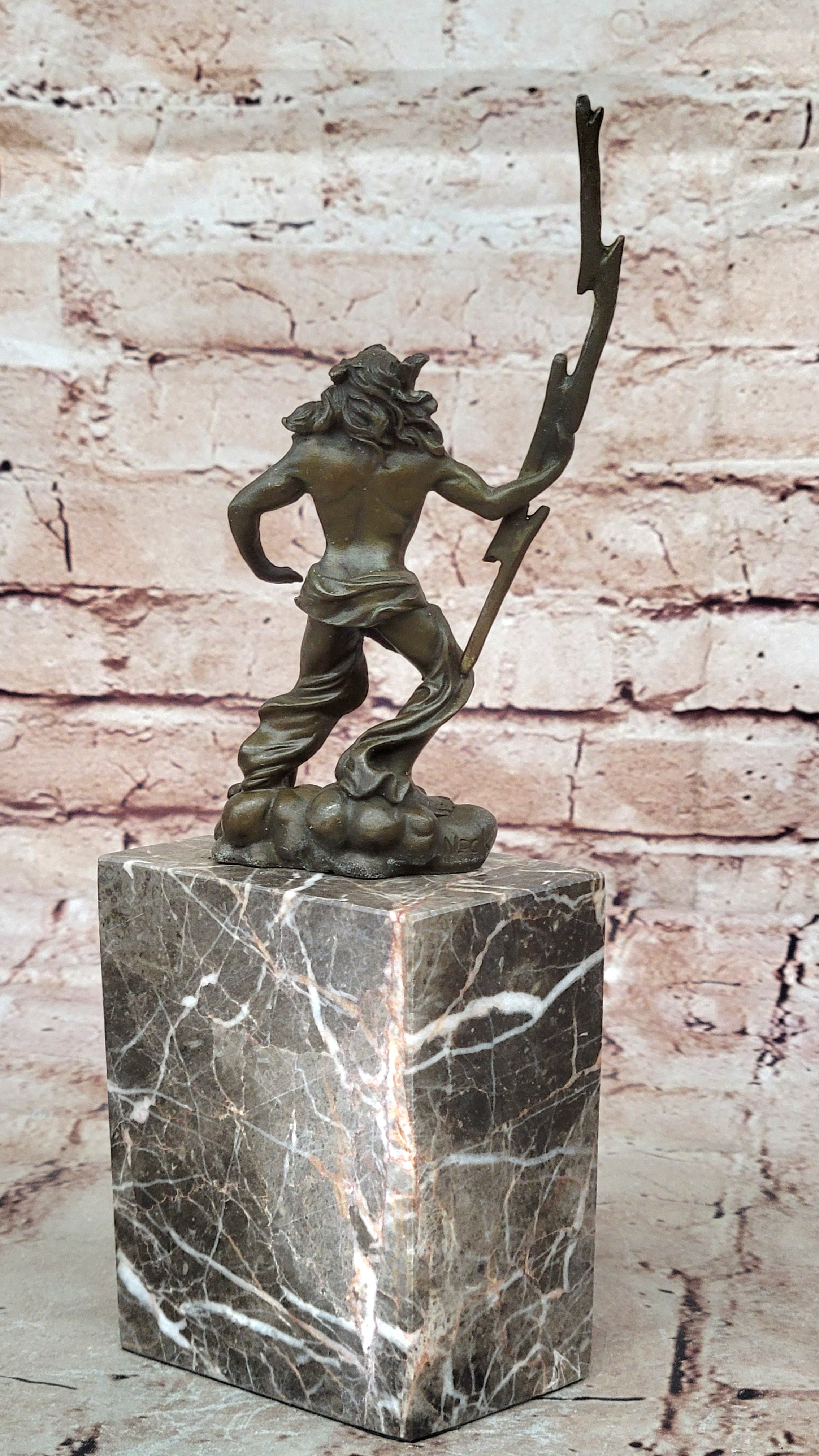 Hot Cast Zeus Jupiter Bronze Statue - Greek Roman Mythology - Signed Lost Wax Artwork