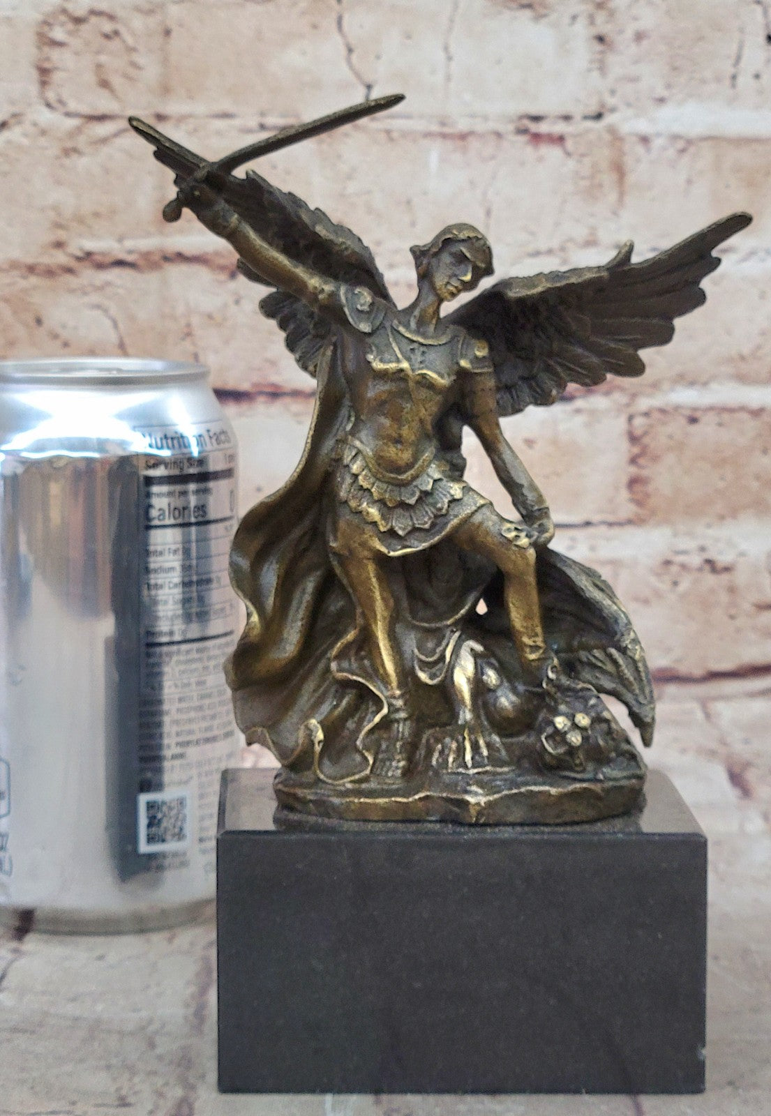 Handcrafted bronze sculpture SALE Saint Church Religious  Signed Moreau Figurine