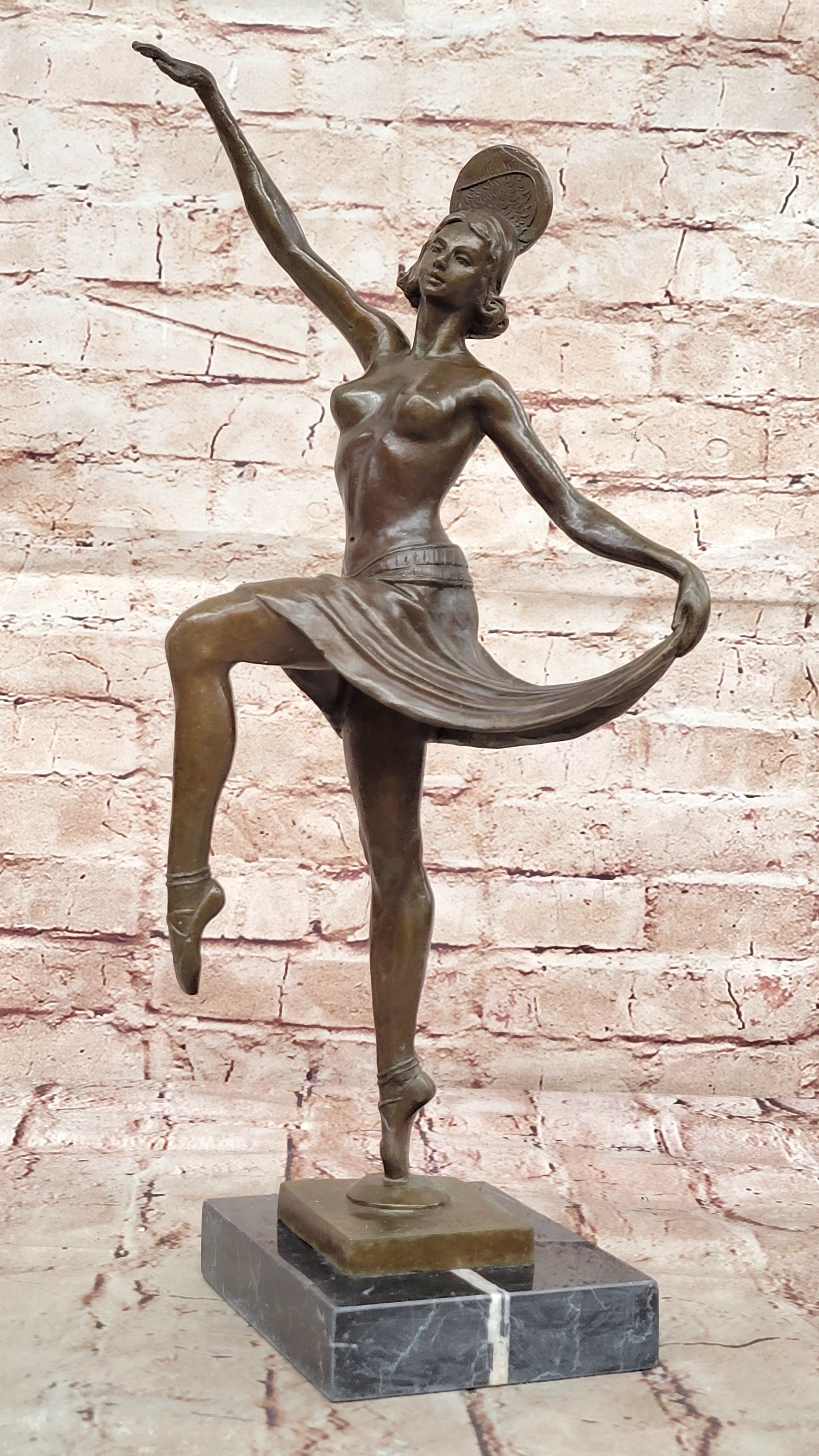 Handcrafted bronze sculpture SALE Molins-Balleste By Dancer Reproduction French