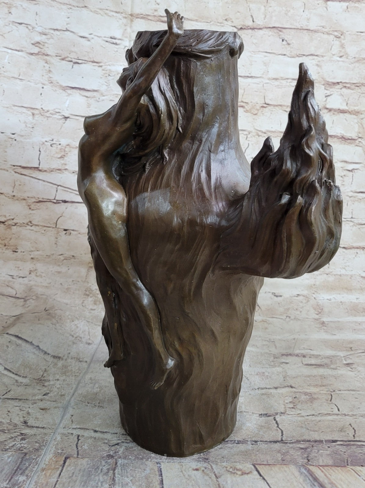 Museum Quality DANCE VASE Louis Chalon French Artist Sculpture Nude Statue