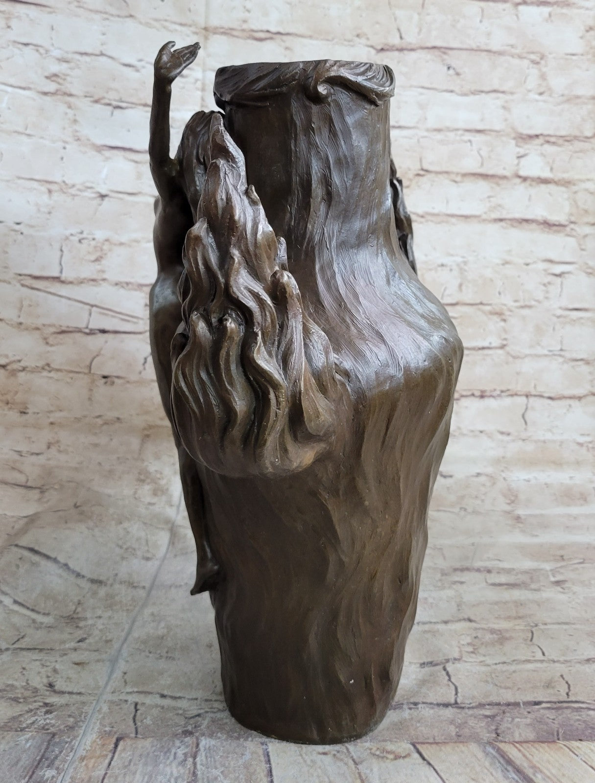 Museum Quality DANCE VASE Louis Chalon French Artist Sculpture Nude Statue