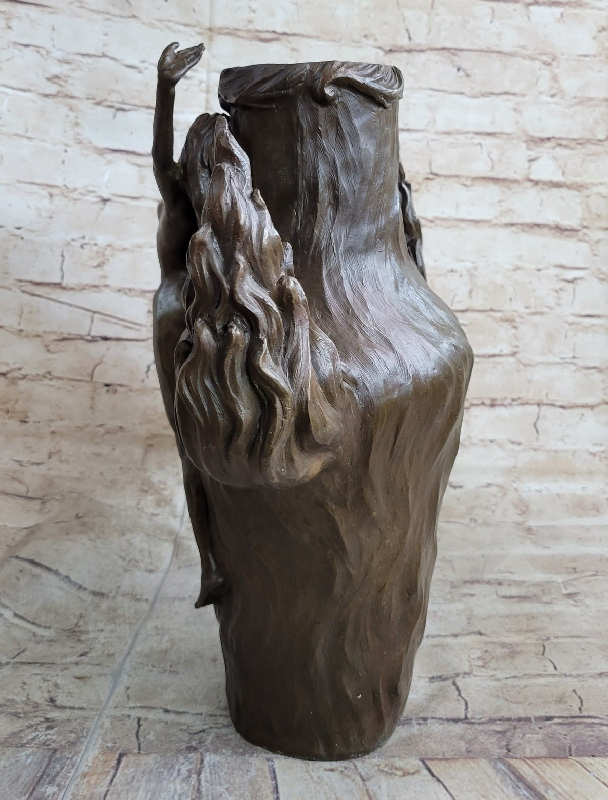 Museum Quality DANCE VASE Louis Chalon French Artist Sculpture Nude Statue