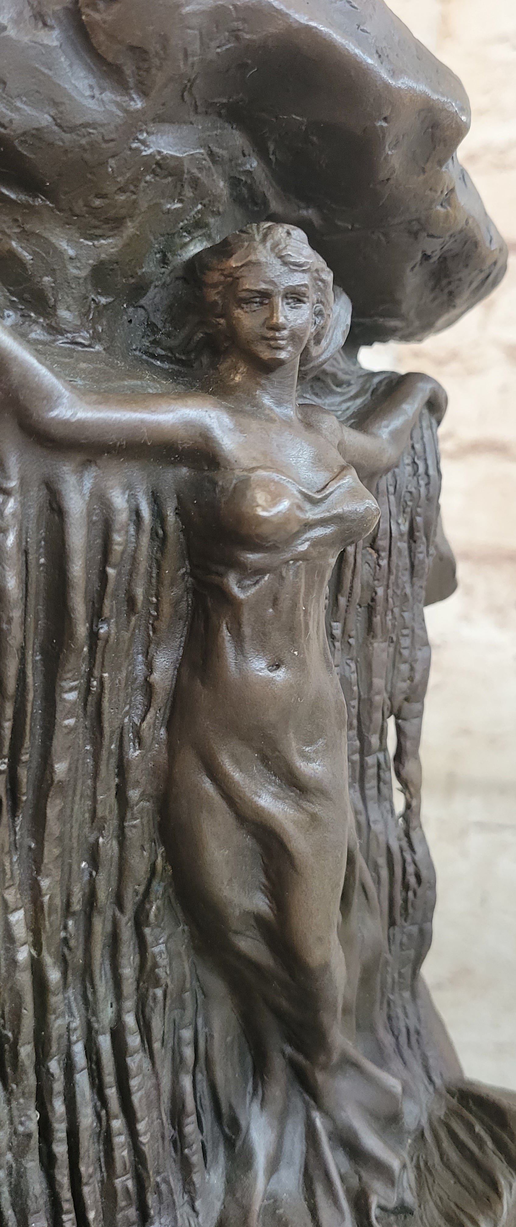 Handcrafted bronze sculpture SALE Myth Greek Perseus By Saved D`Or Handcrafted