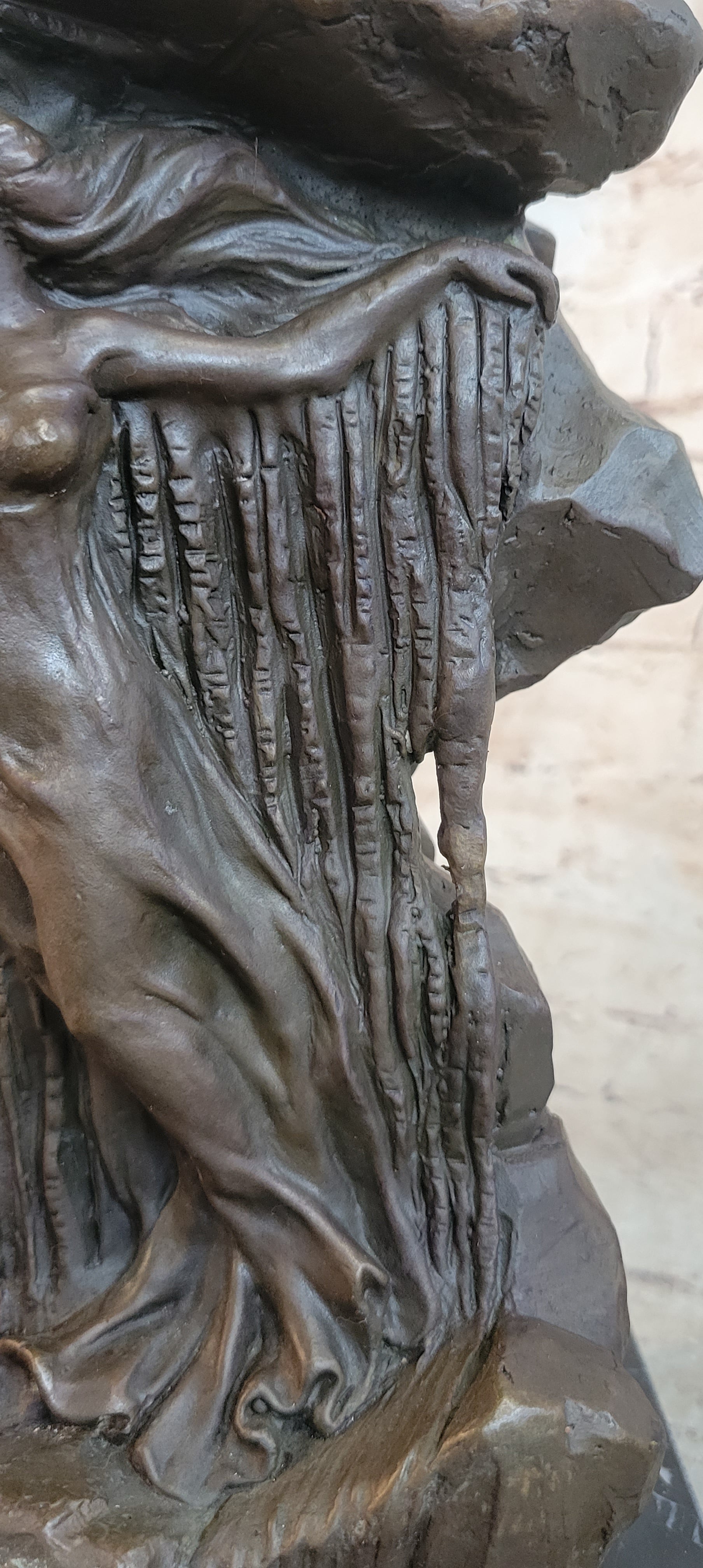 Handcrafted bronze sculpture SALE Myth Greek Perseus By Saved D`Or Handcrafted