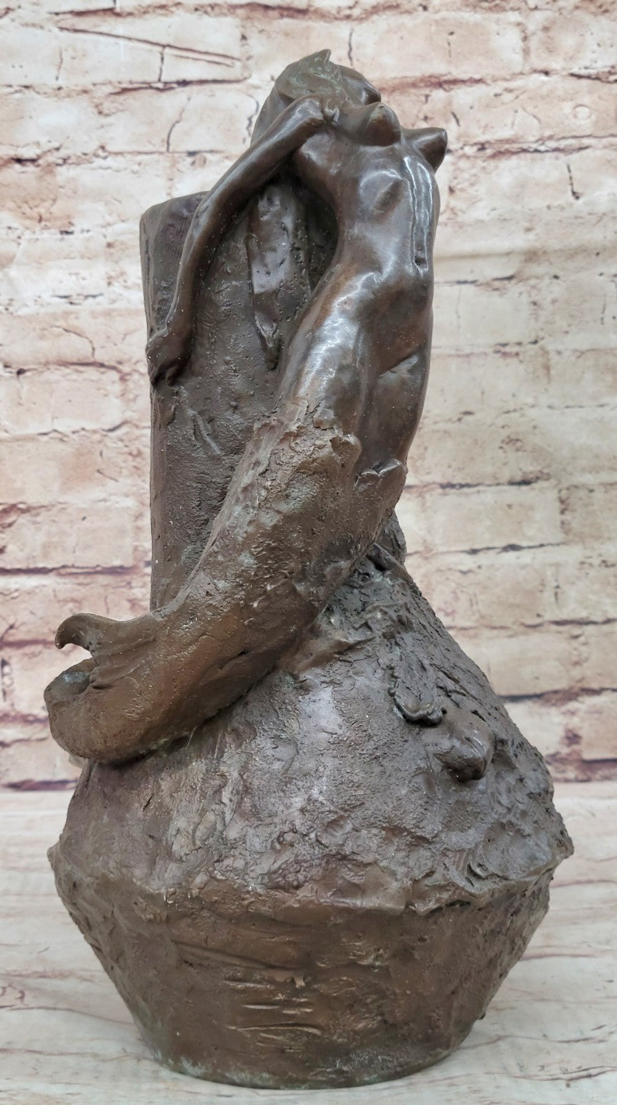 Mermaid Pure Lady Home Collectibles Bronze Sculpture Statue Figurine Figure Sale