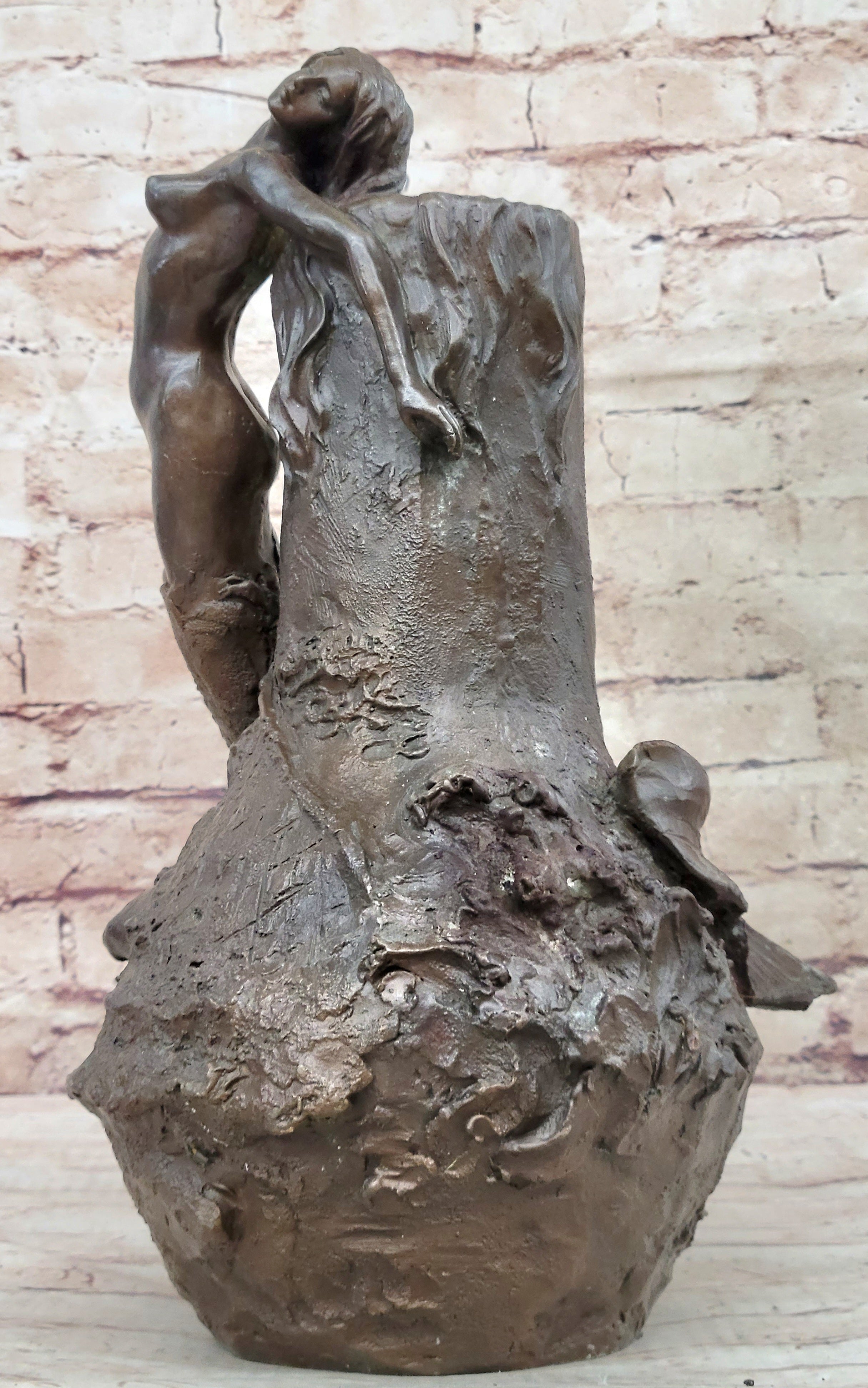 Mermaid Pure Lady Home Collectibles Bronze Sculpture Statue Figurine Figure Sale
