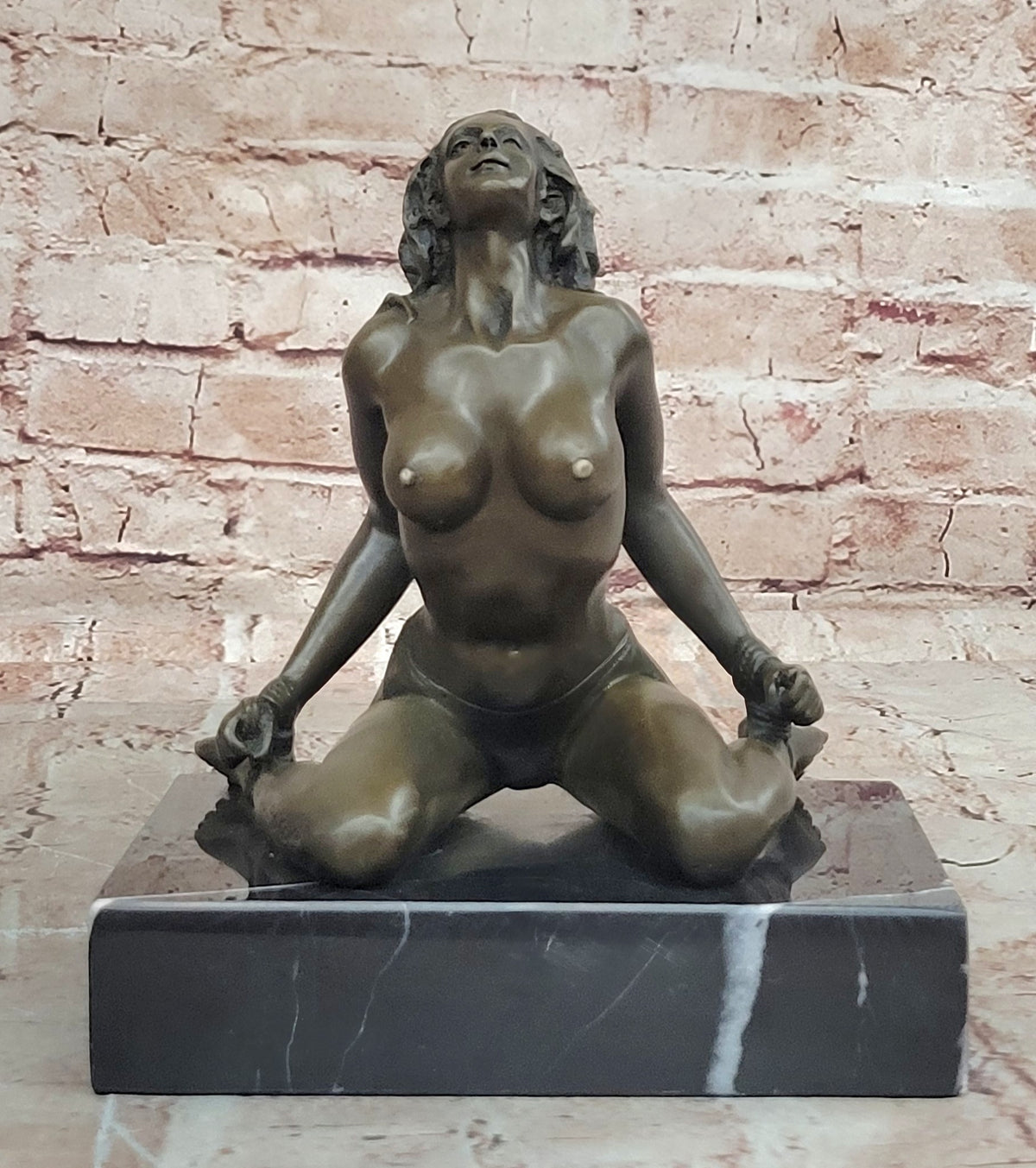 Handcrafted bronze sculpture Base Hot Cast Home office Decoration Nude Decor