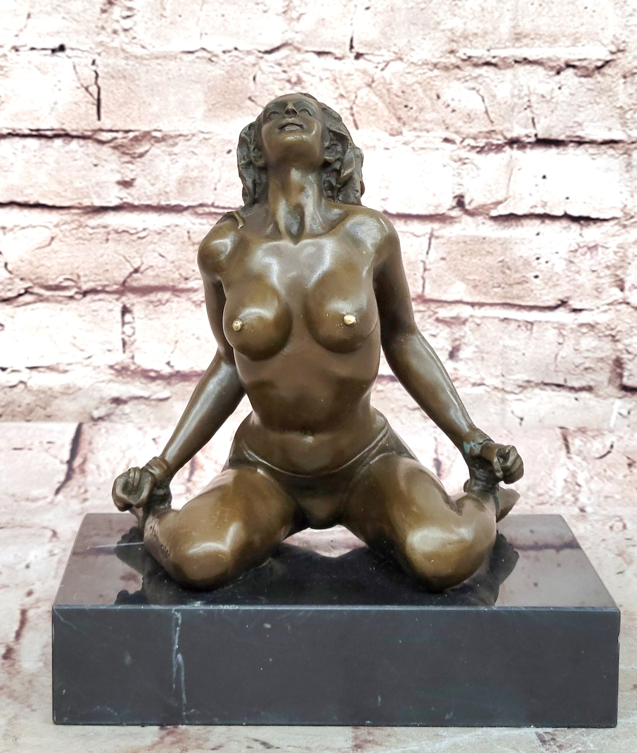 Handcrafted bronze sculpture Base Hot Cast Home office Decoration Nude Decor