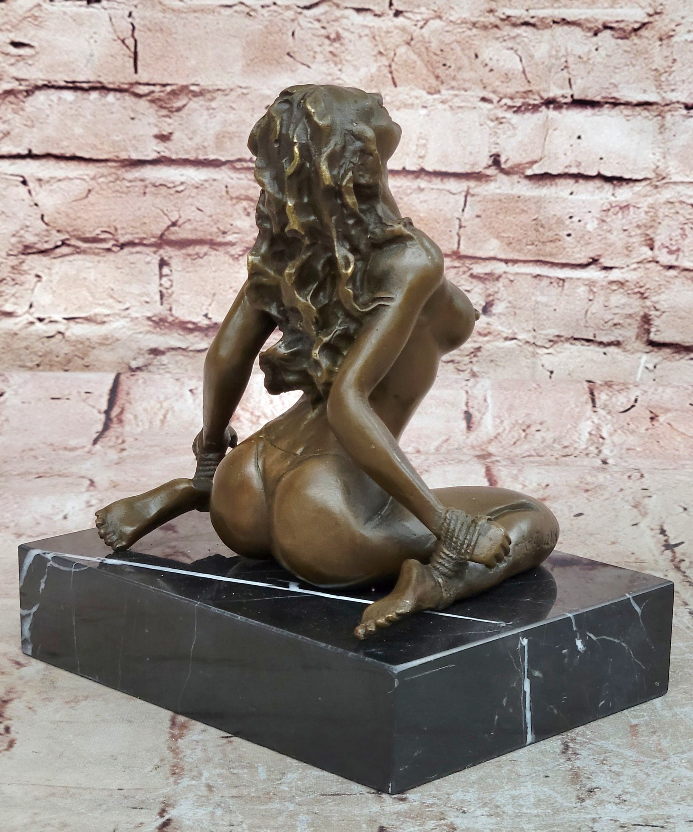 Handcrafted bronze sculpture Base Hot Cast Home office Decoration Nude Decor