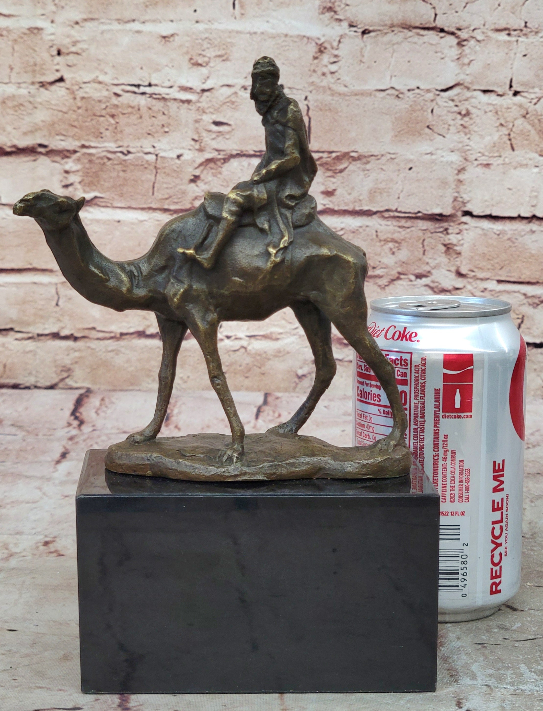 RARE Franz Bergman Austrian Bronze Orientalist Horse & Rider Statue Sculpture