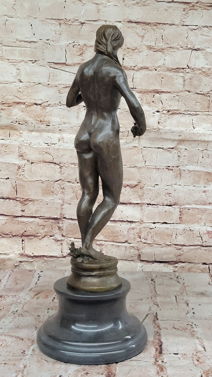 Original Bronze Statue of Woman by Aldo Vitaleh Handcrafted Home Office Decor