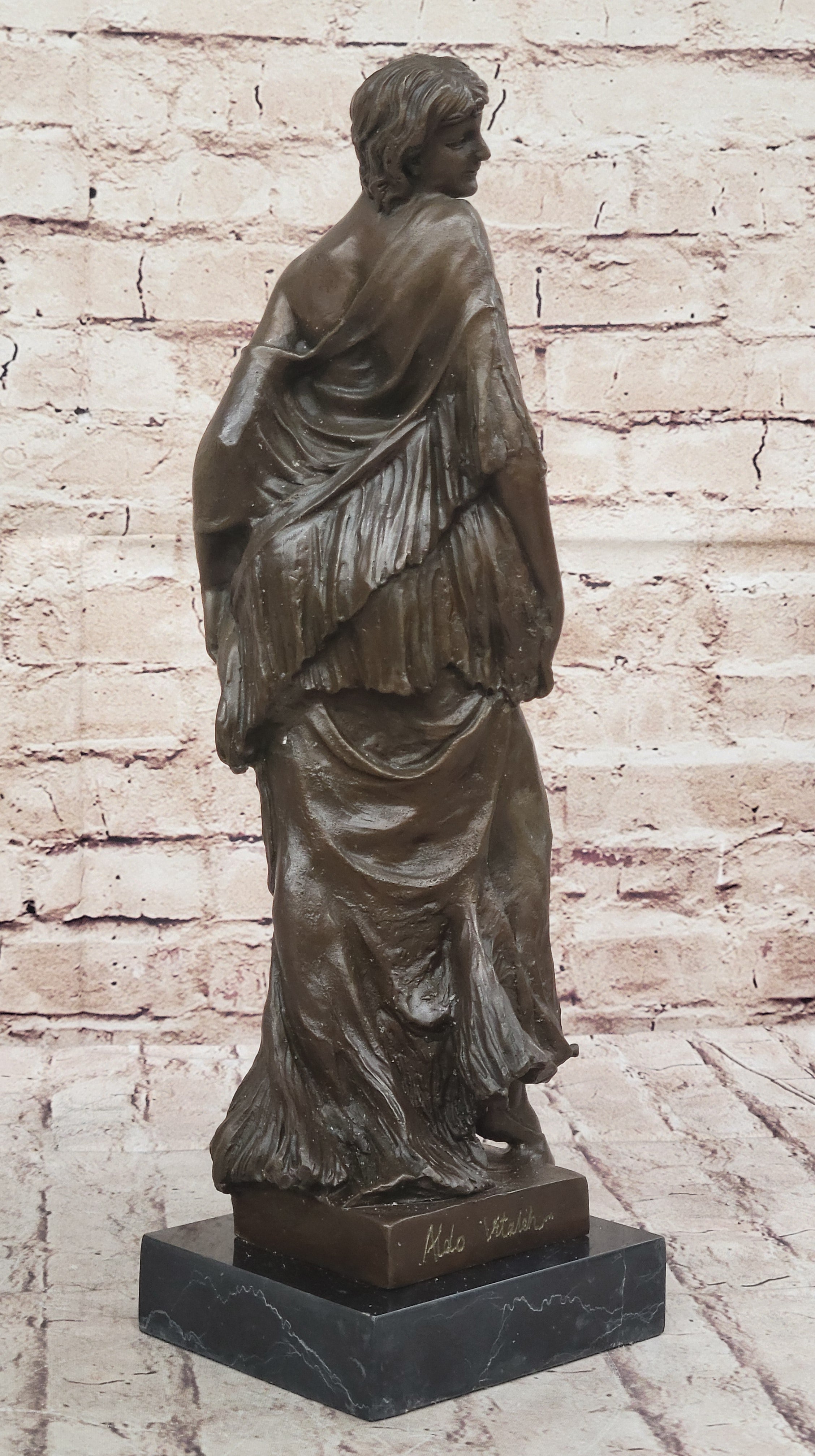 Maiden Nude Sexy Female Figure Hot Cast bronze Sculpture Figurine Home Deco T
