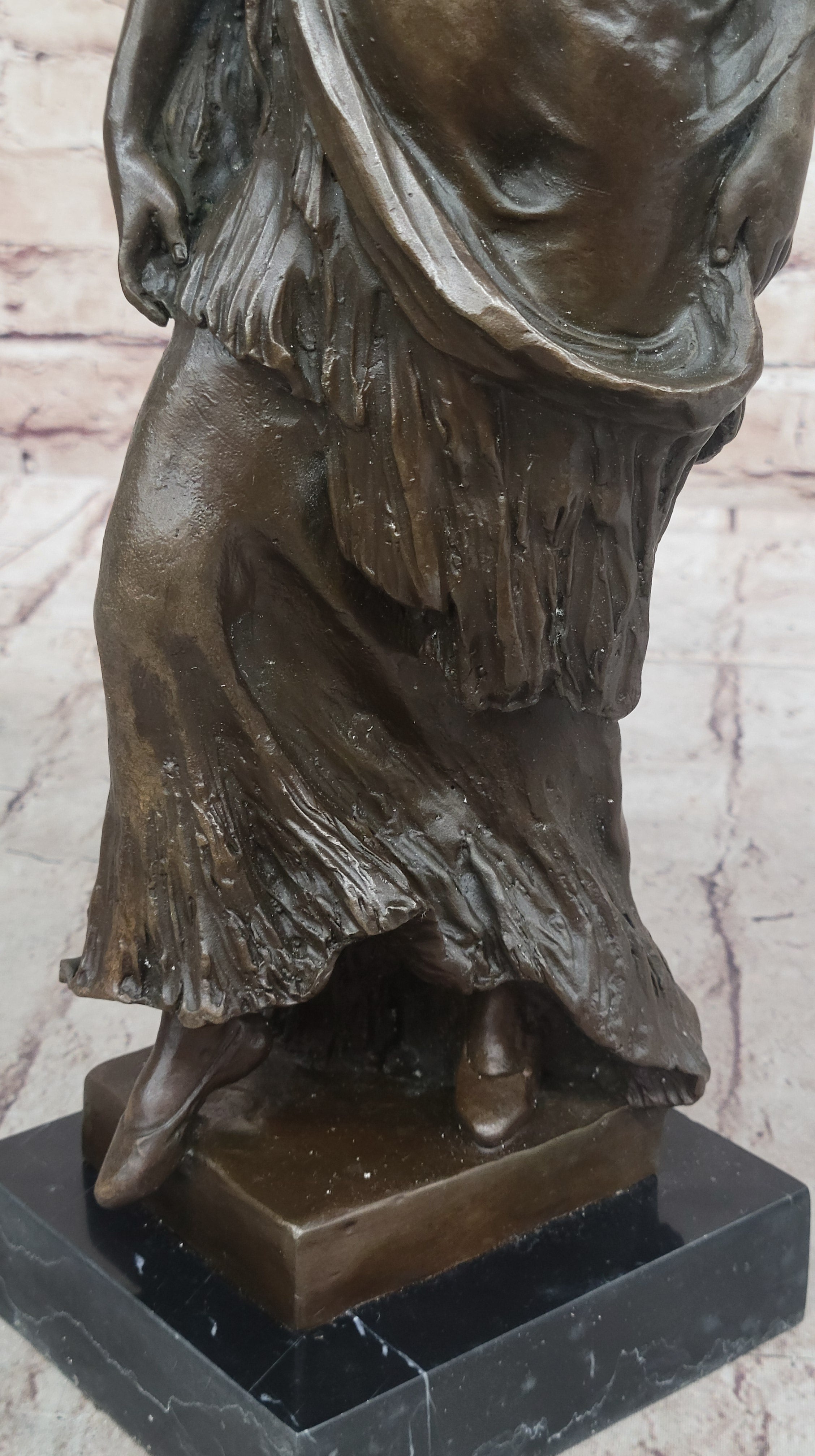 Maiden Nude Sexy Female Figure Hot Cast bronze Sculpture Figurine Home Deco T