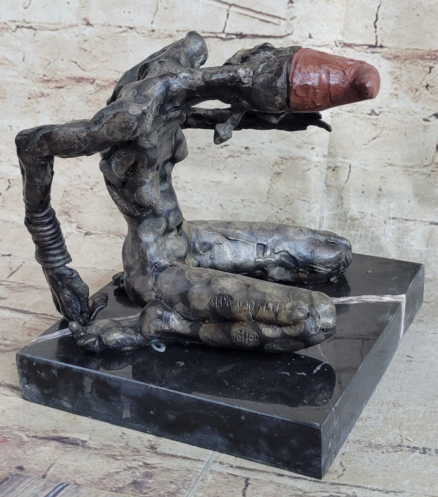 Zombie Multi Color Patina Bronze Sculpture Figure Limited Edition Hot Cast Decor