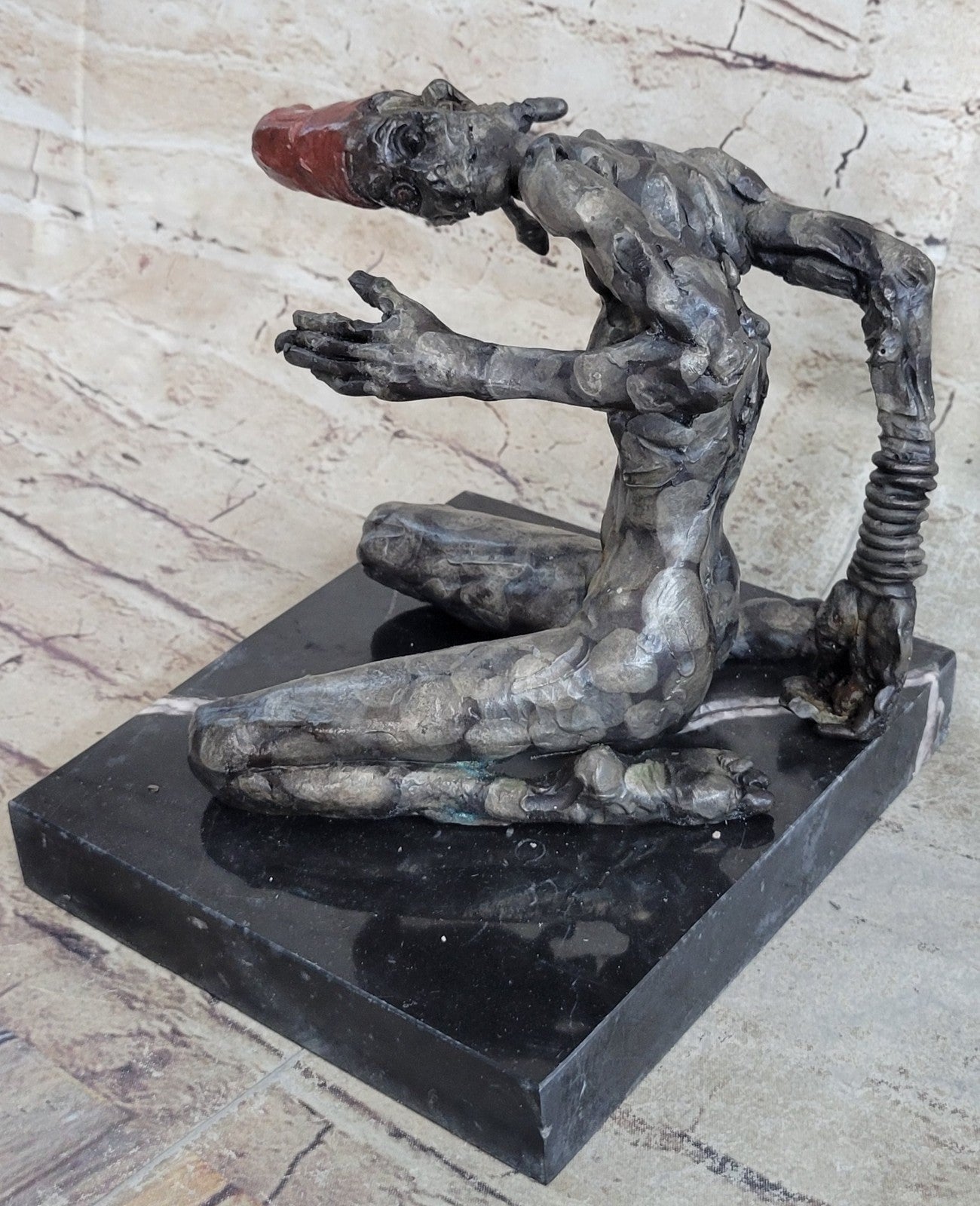 Zombie Multi Color Patina Bronze Sculpture Figure Limited Edition Hot Cast Decor