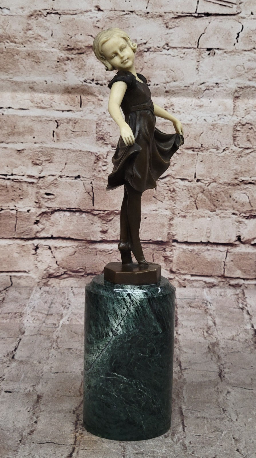 Large Prima Ballerina Bronze Sculpture Gift Nouveau Deco Figurine statue Figure