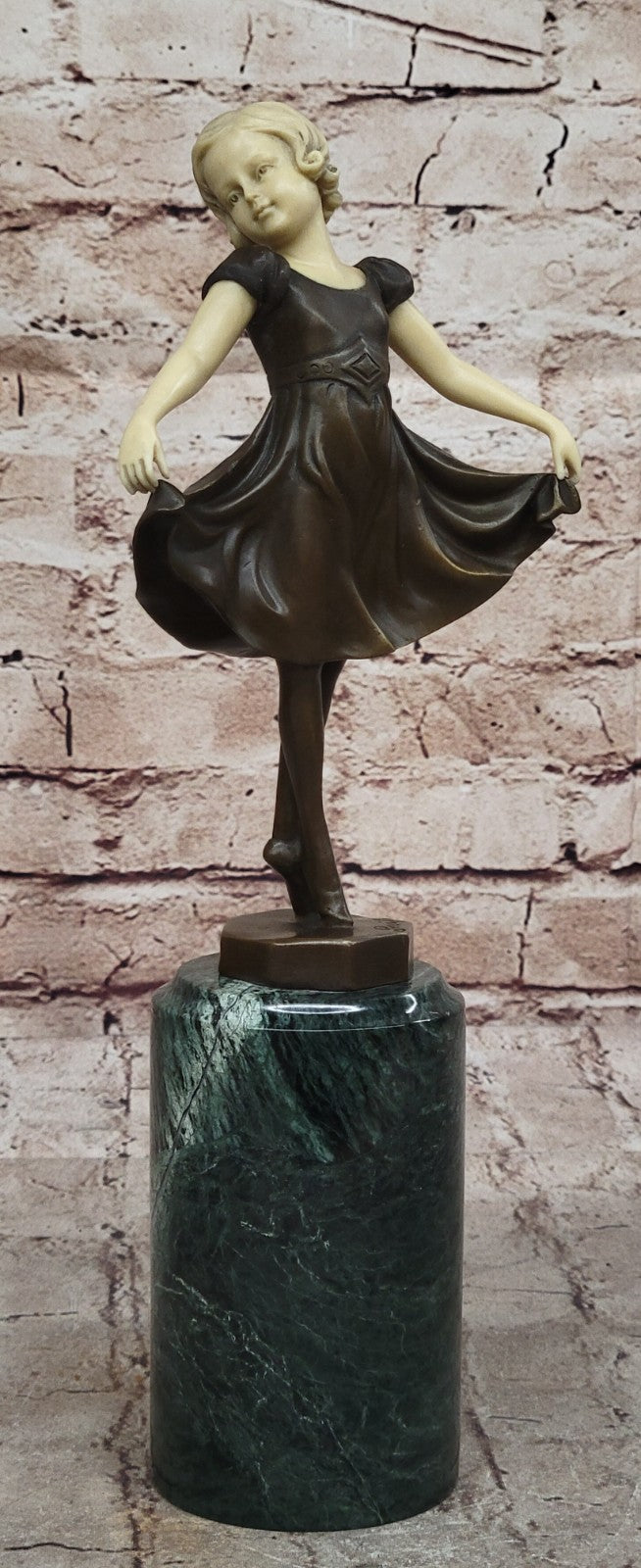 Large Prima Ballerina Bronze Sculpture Gift Nouveau Deco Figurine statue Figure
