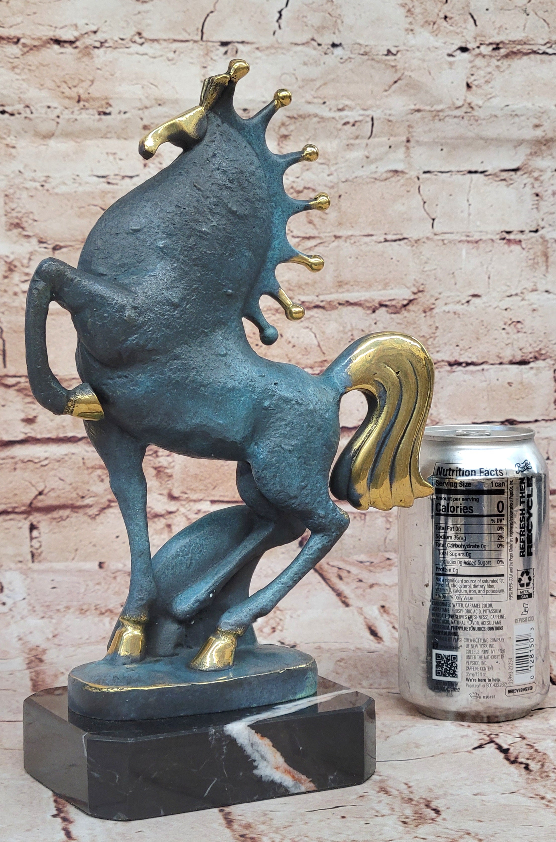 Artisanal Bronze Statue - Tang Horse Reflections by Miguel Lopez Sale