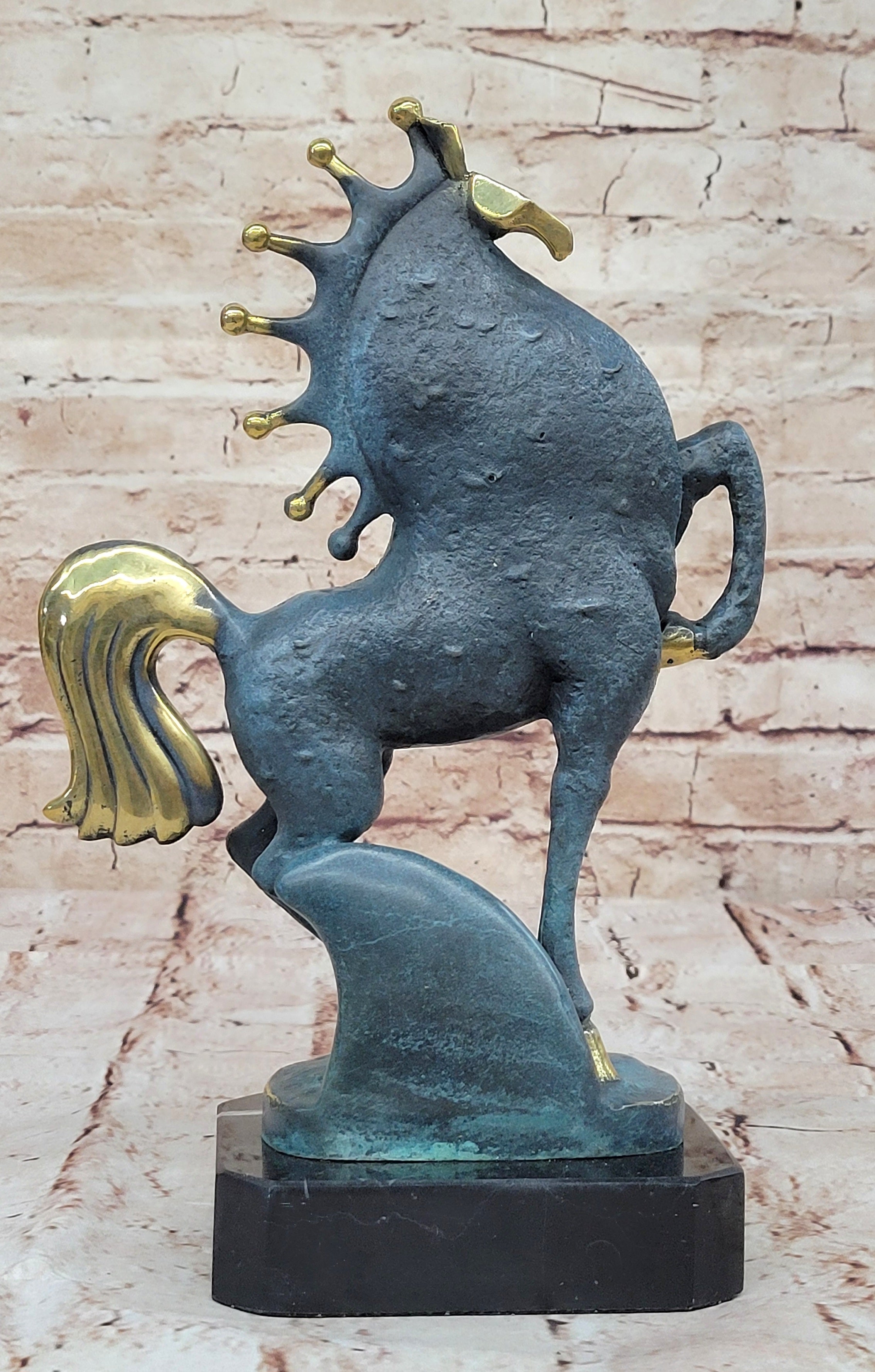Artisanal Bronze Statue - Tang Horse Reflections by Miguel Lopez Sale