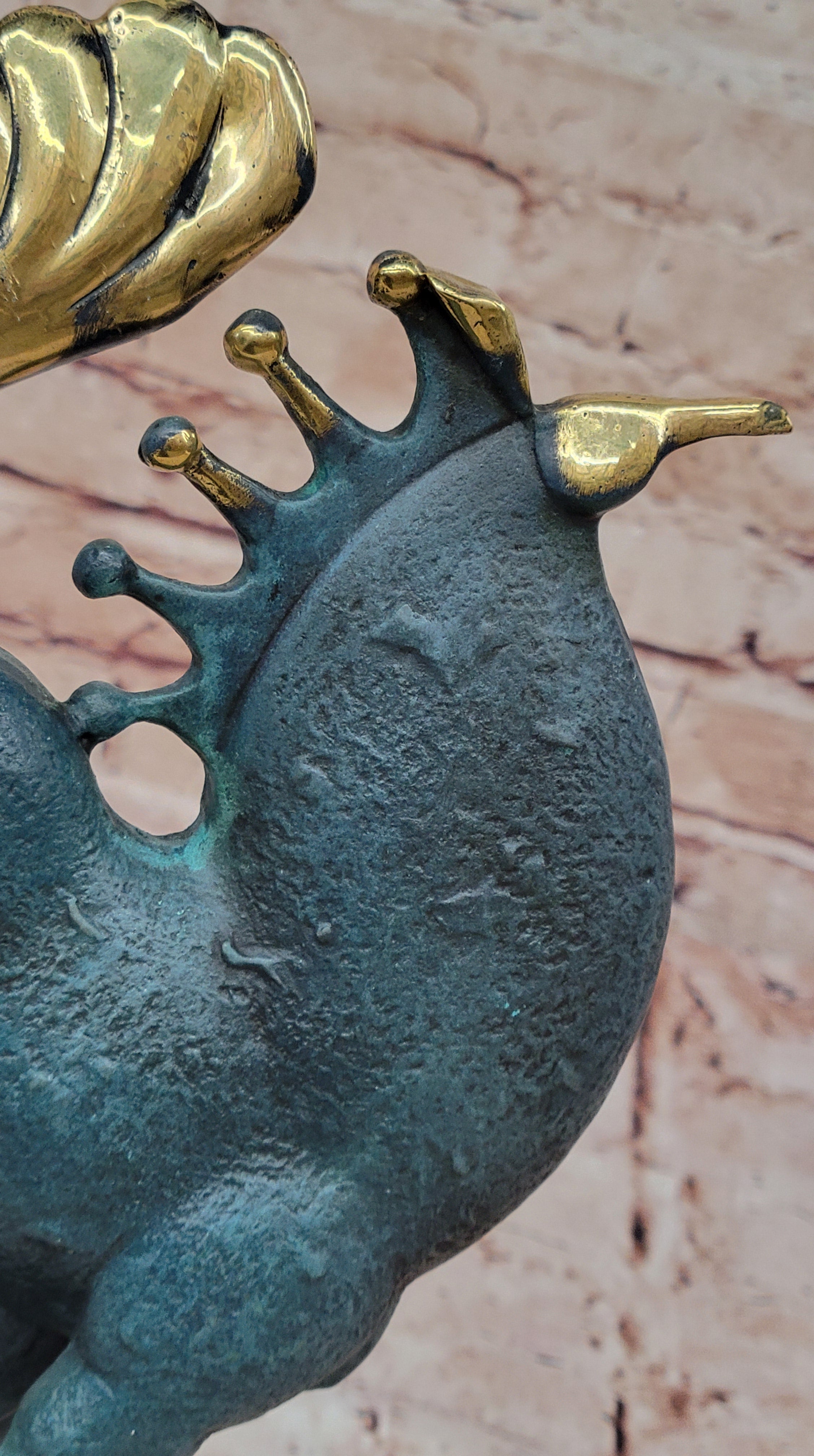 Genuine Bronze Tang Horse Sculpture Modern Decor Multicolor Patina by M. Lopez
