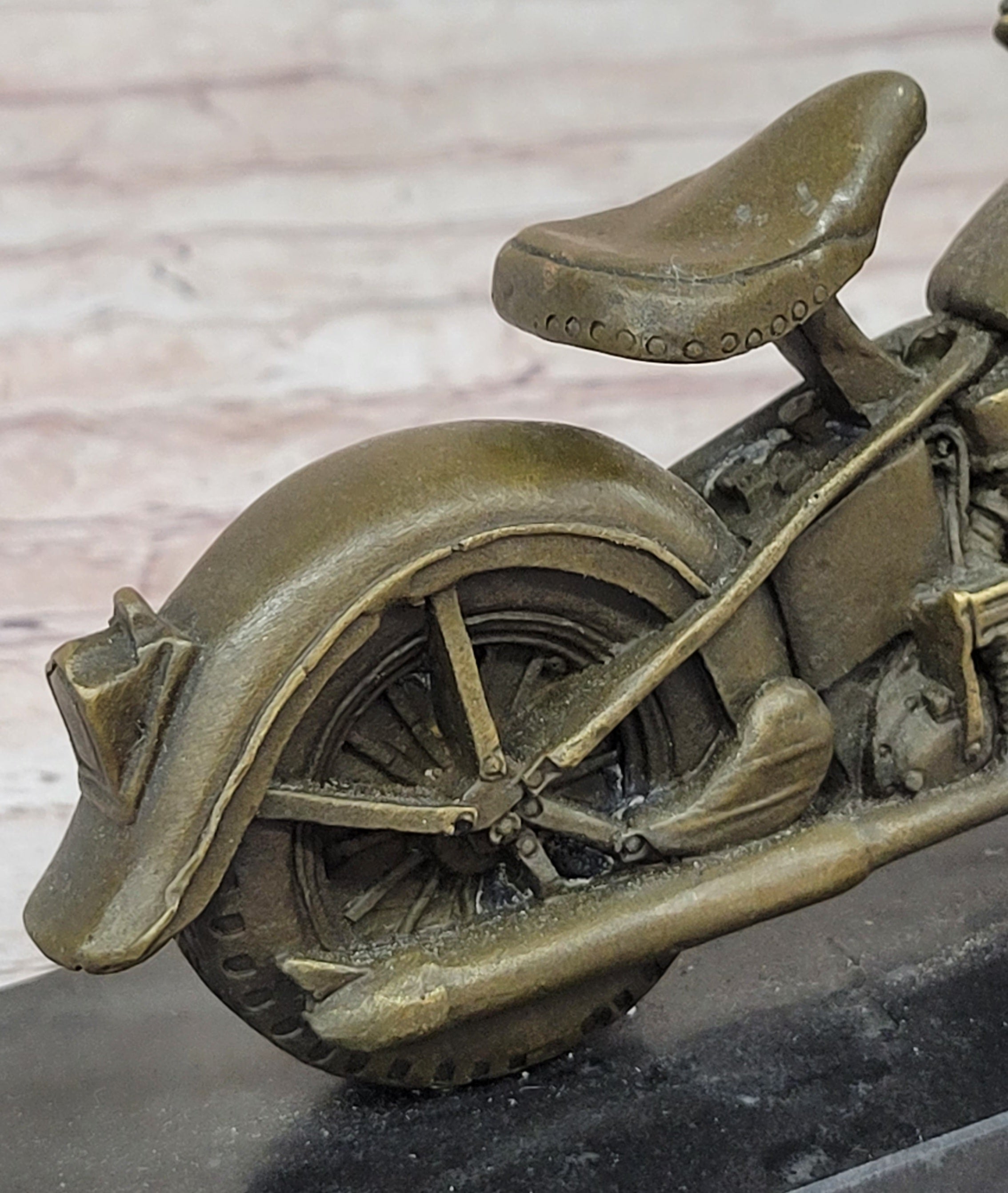 Milo `The Flying Mile` Celebrates the Bronze Age of Speed Motorcycle Bronze Sale