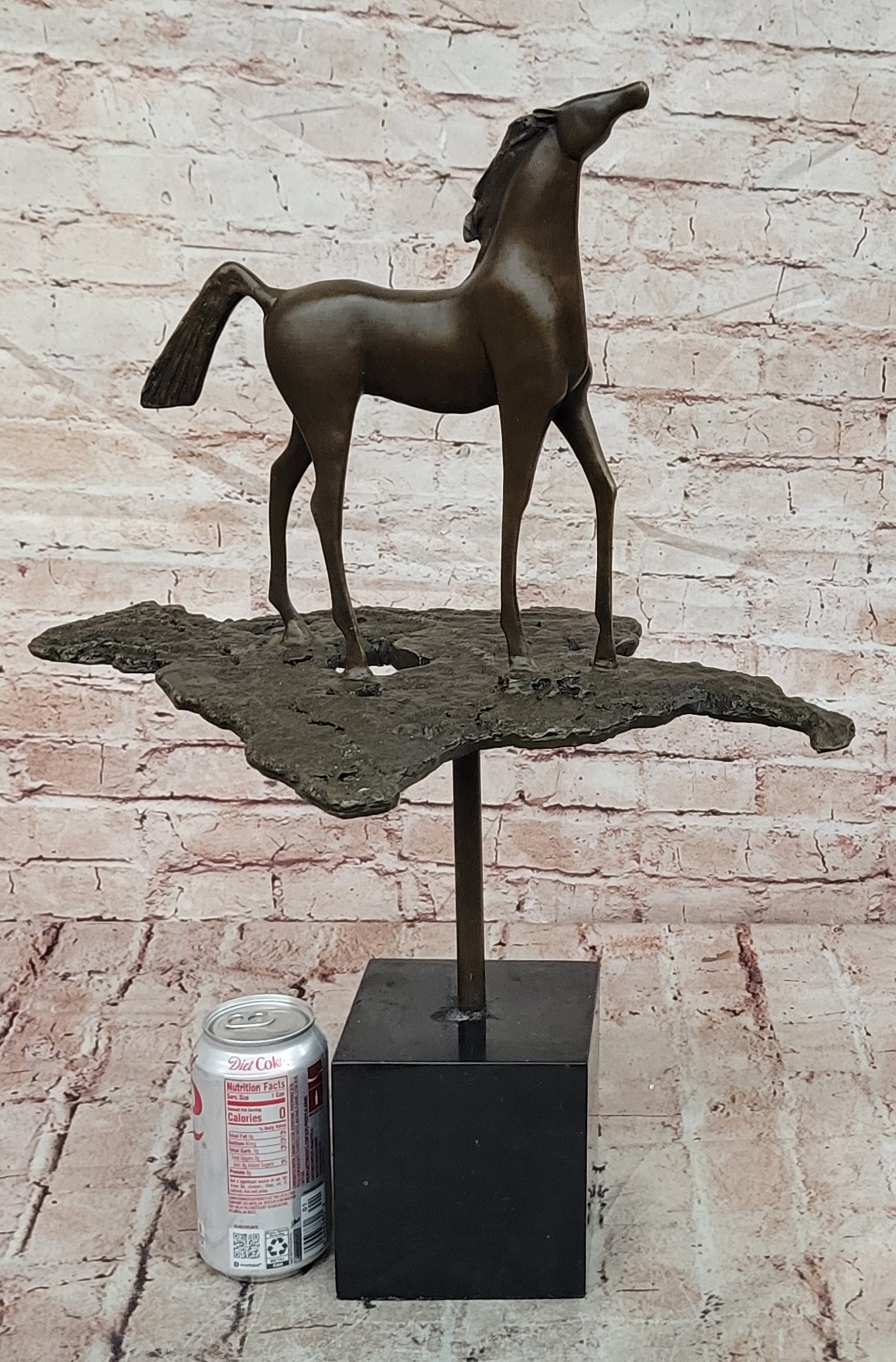 Rare Salvador Dali Abstract Horse Bronze Sculpture Figurine Mid Century Artwork