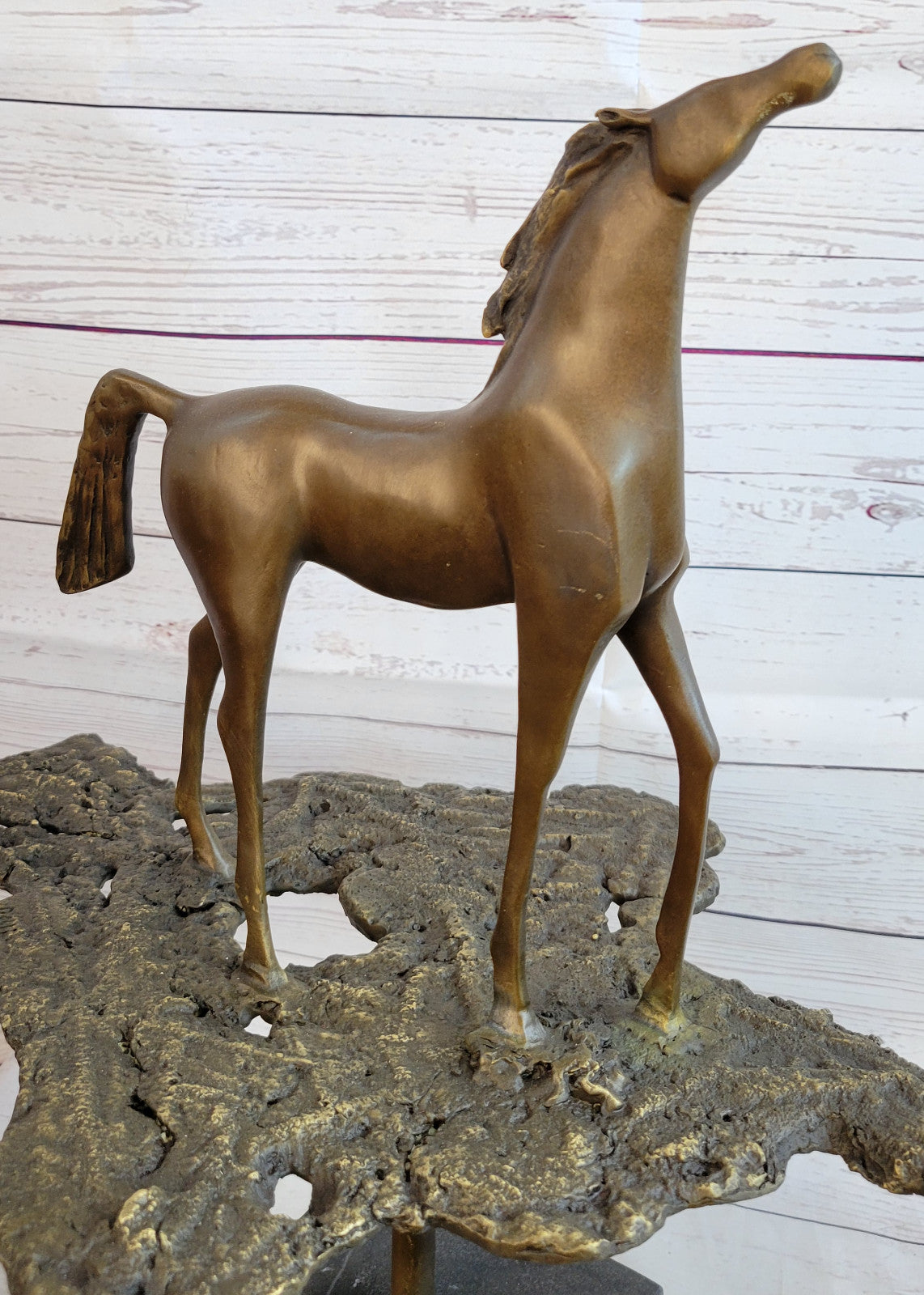 Rare Salvador Dali Abstract Horse Bronze Sculpture Figurine Mid Century Artwork