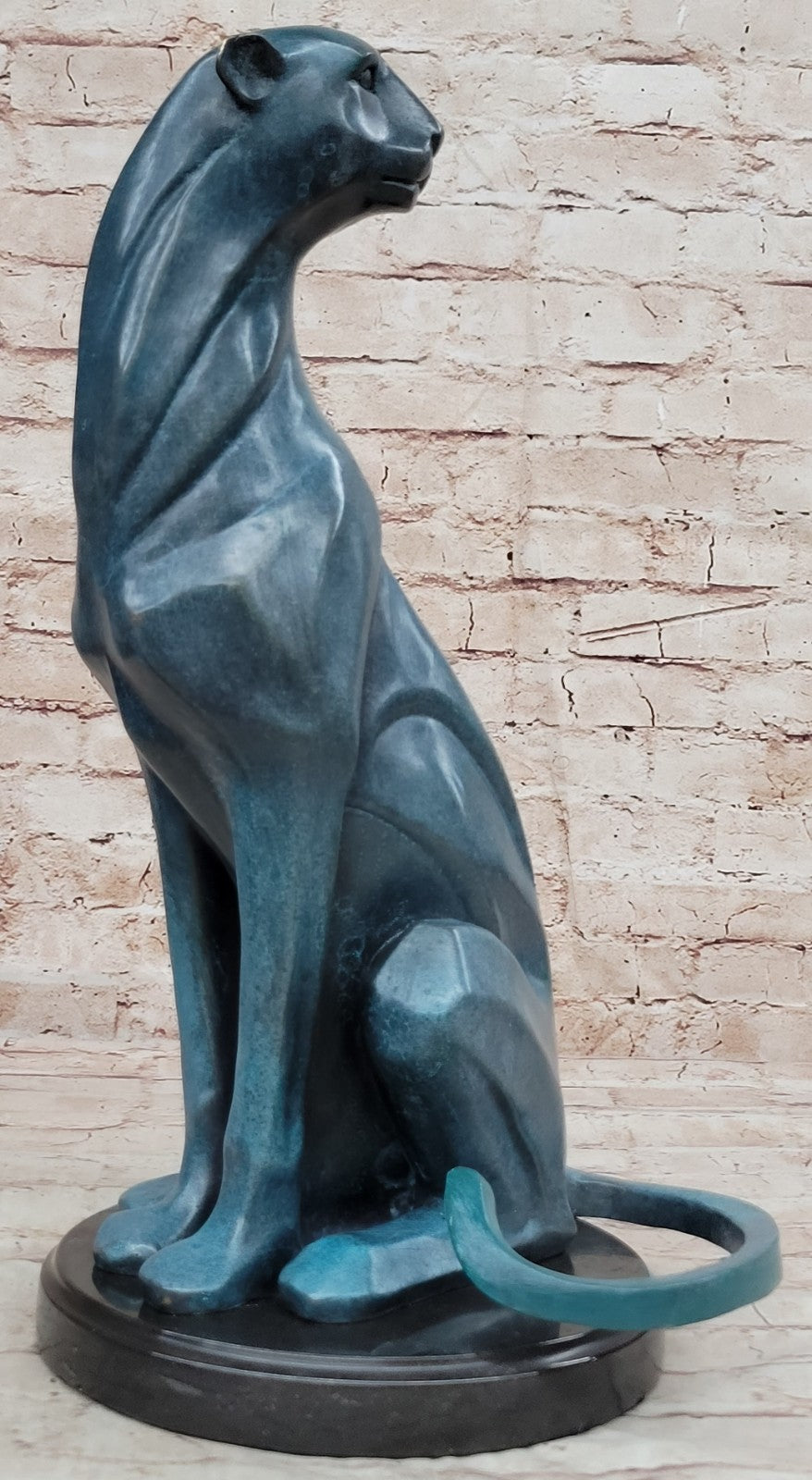 Fine Art Hot Cast Bronze Puma Sculpture - Henry Moore`s Masterpiece Gift