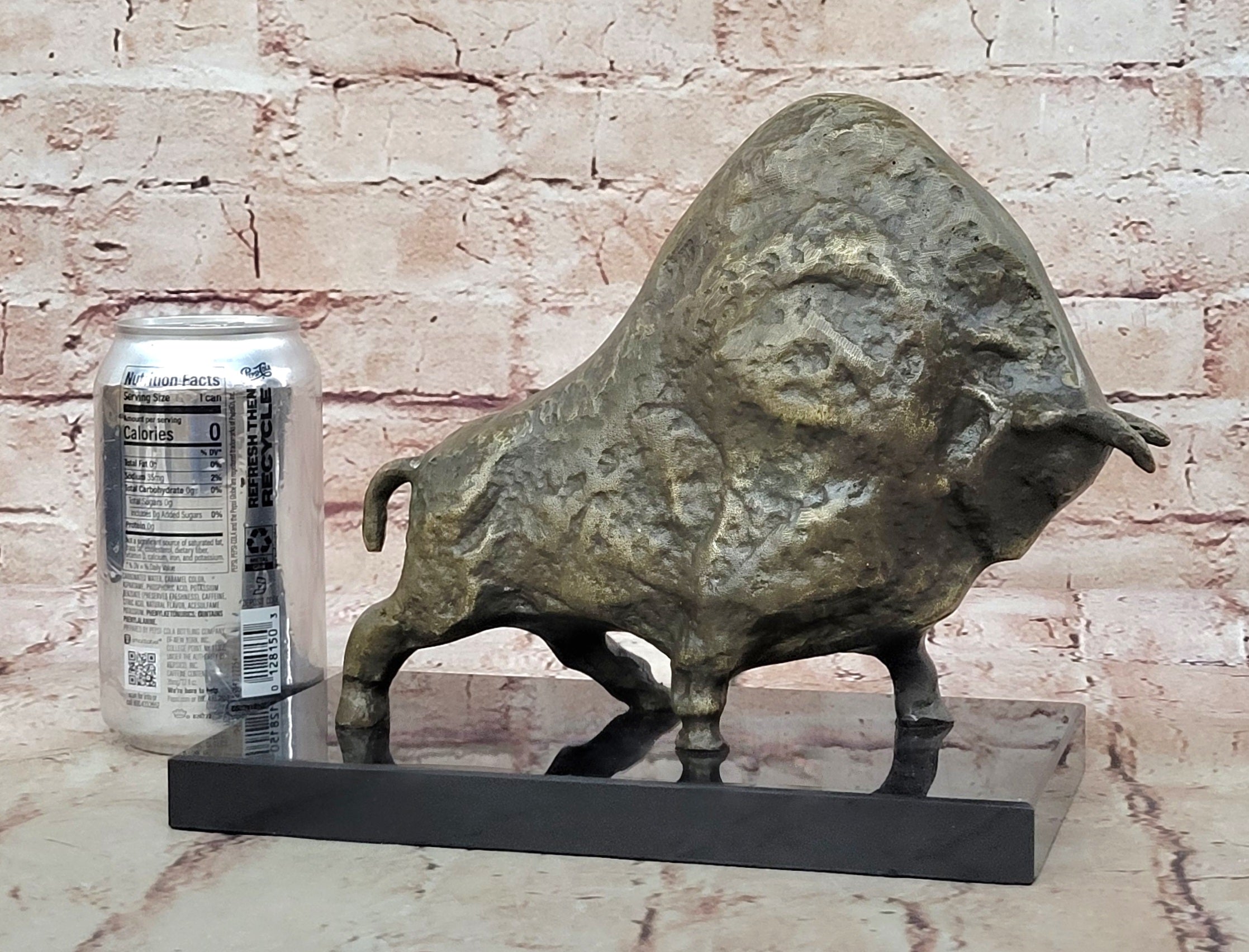 European Bronze Copper Sculpture Abstract Picasso Bull Cow Cattle OX Statue