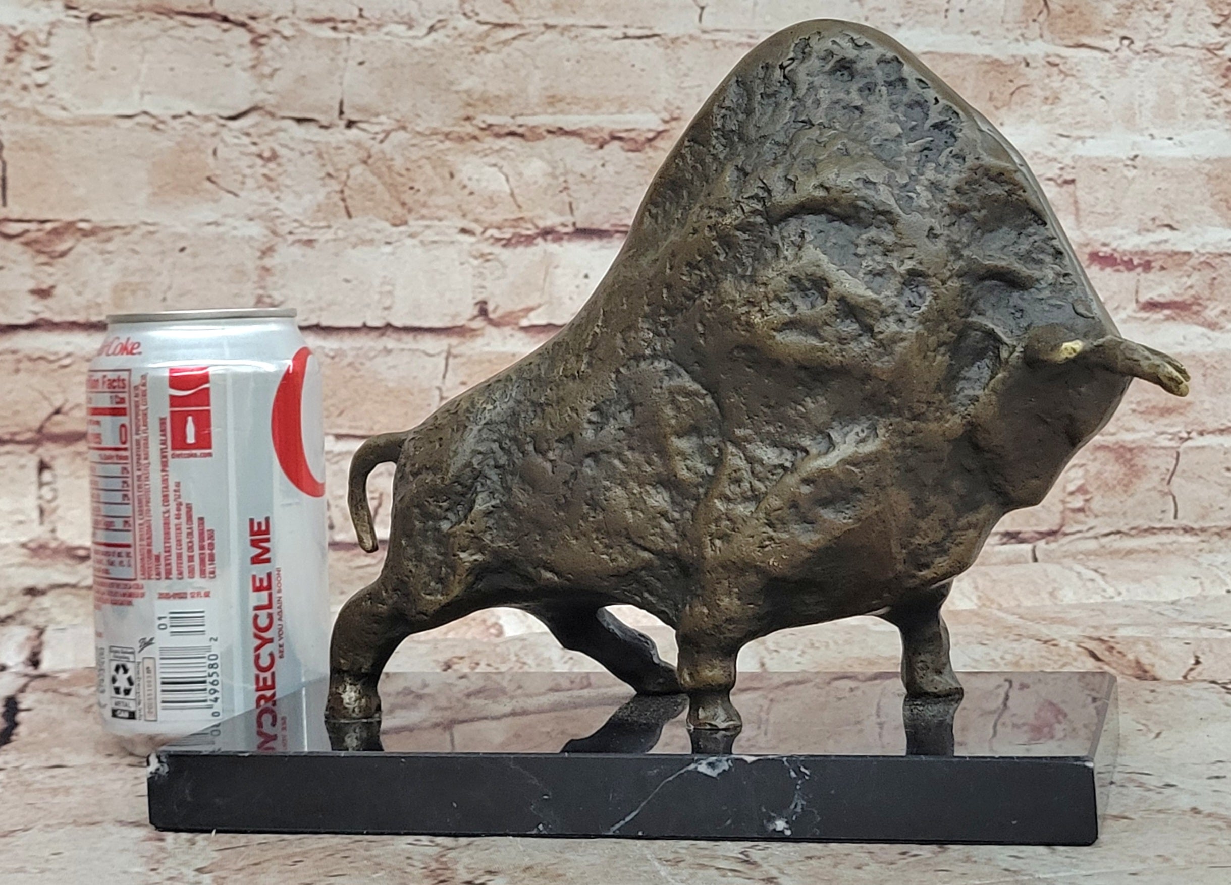 European Bronze Copper Sculpture Abstract Picasso Bull Cow Cattle OX Statue
