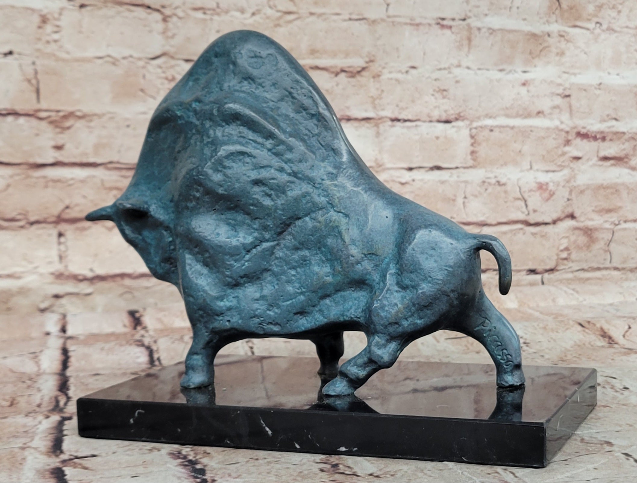 Mid Century Picasso Inspired Abstract Bronze Sculpture Hot Cast Casting