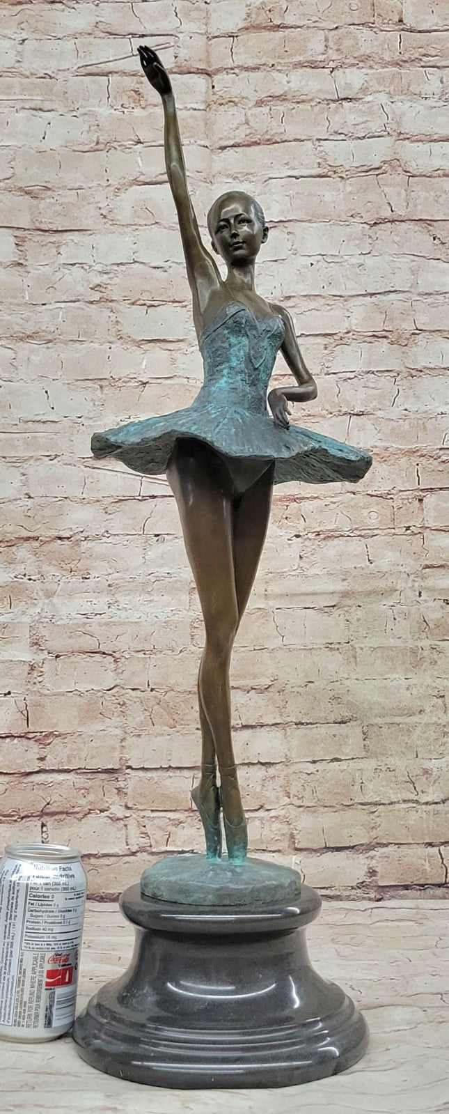 Elegant Miguel Lopez Bronze Ballerina Dancer - Lost Wax Method Artwork MILO