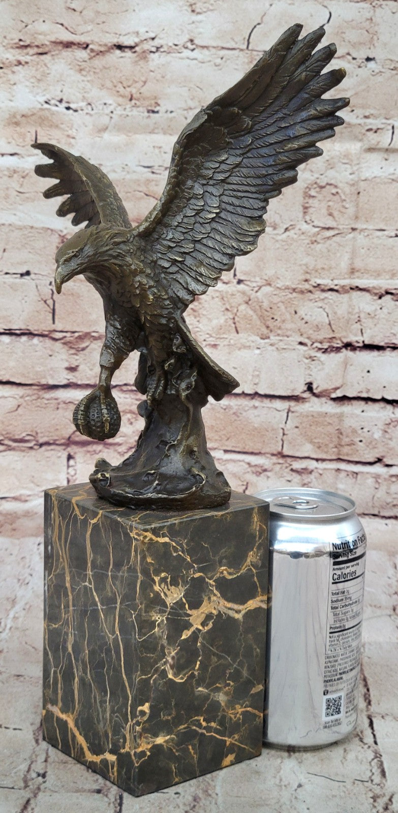 Bald Eagle Genuine bronze sculpture, signed Milo, finest USA Casting Decor