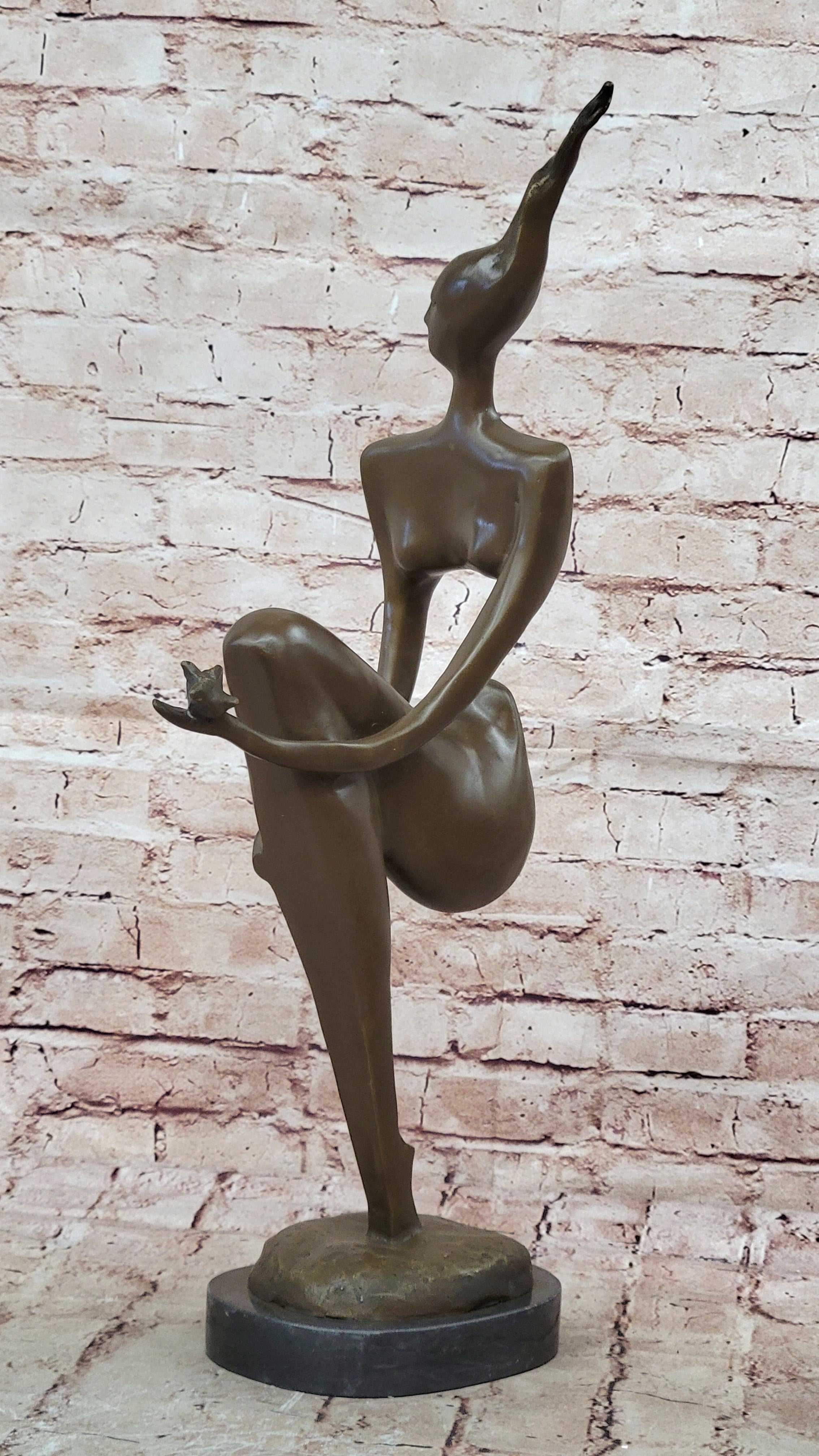 Classic After Picasso Abstract Art Female Bronze Sculpture Woman Statue Figure