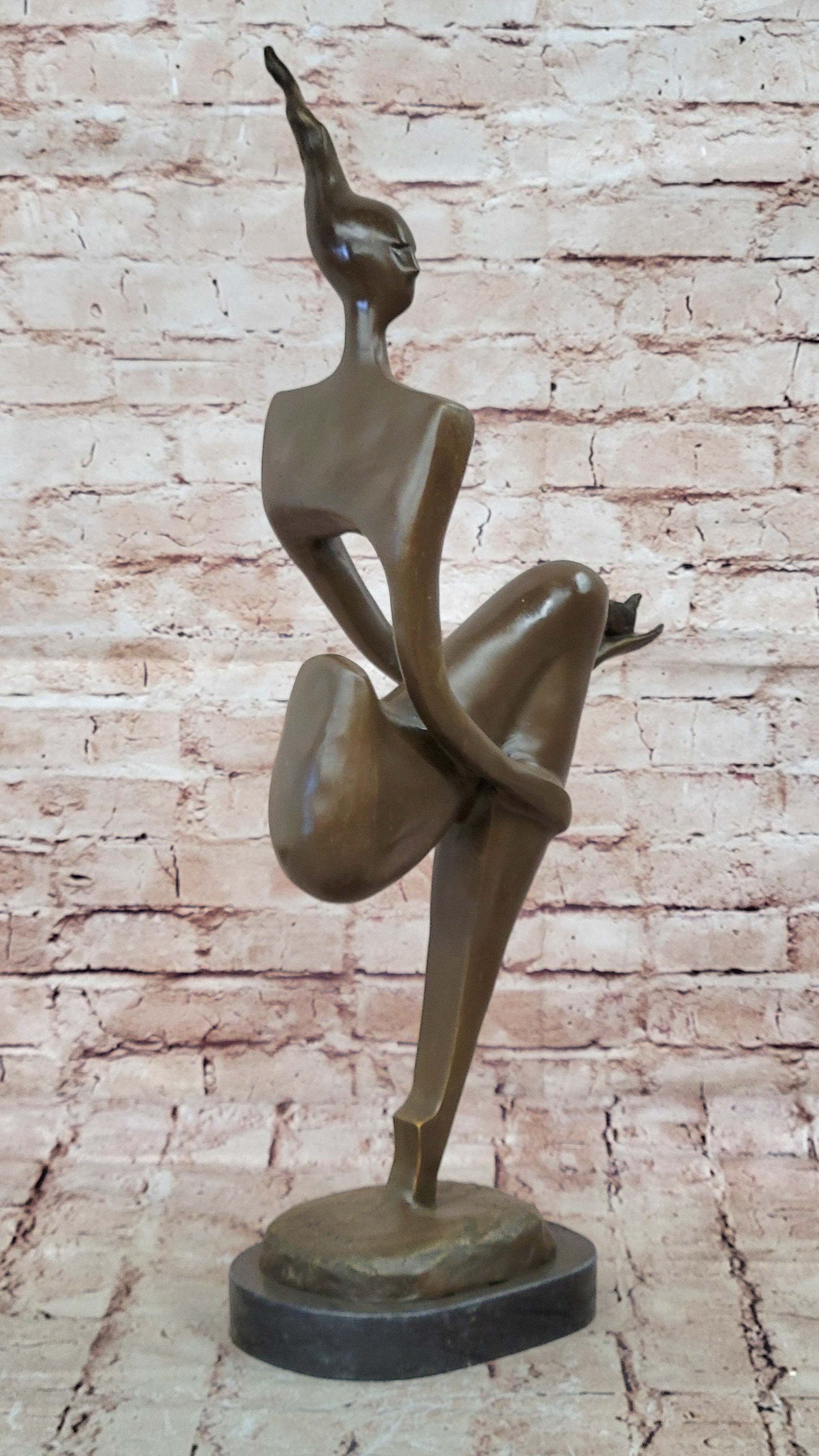 Classic After Picasso Abstract Art Female Bronze Sculpture Woman Statue Figure