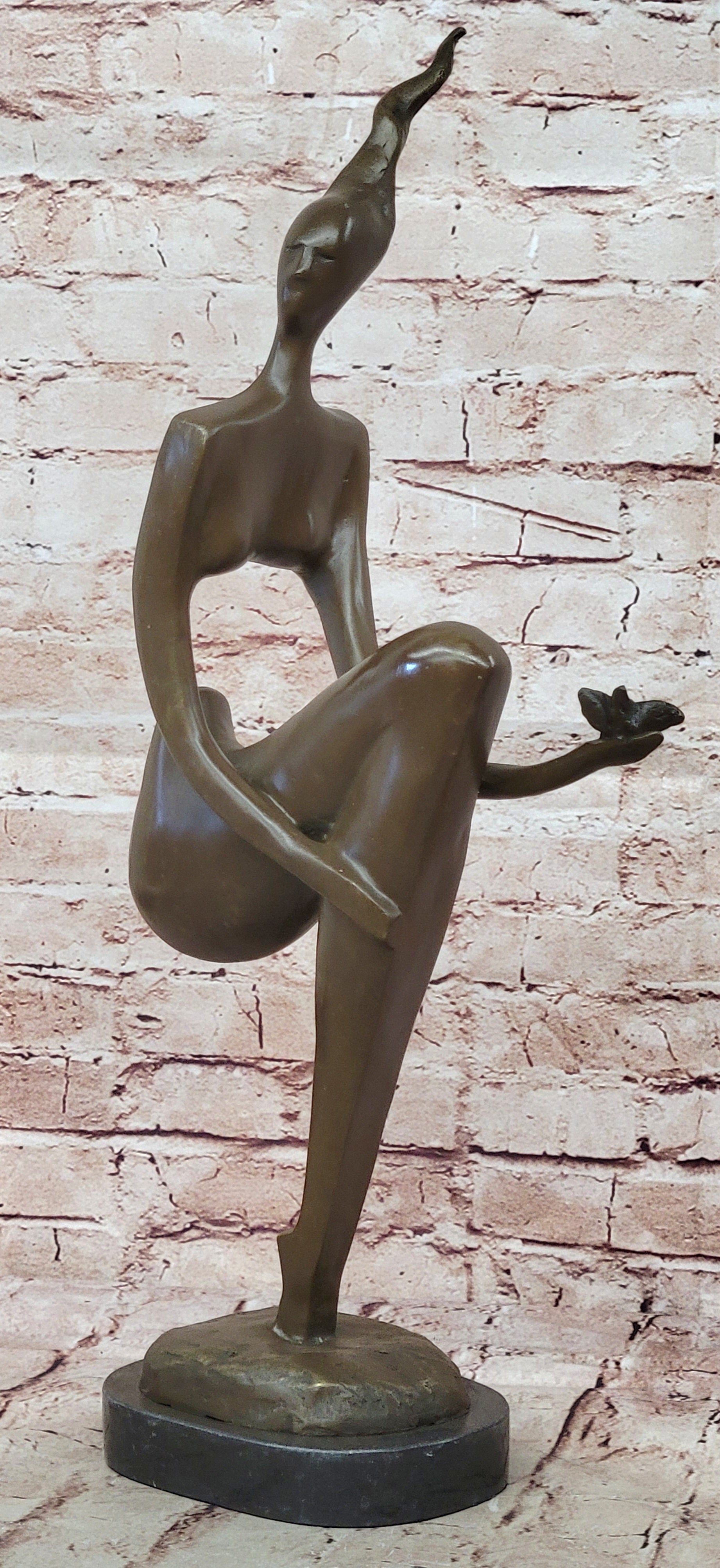 Classic After Picasso Abstract Art Female Bronze Sculpture Woman Statue Figure