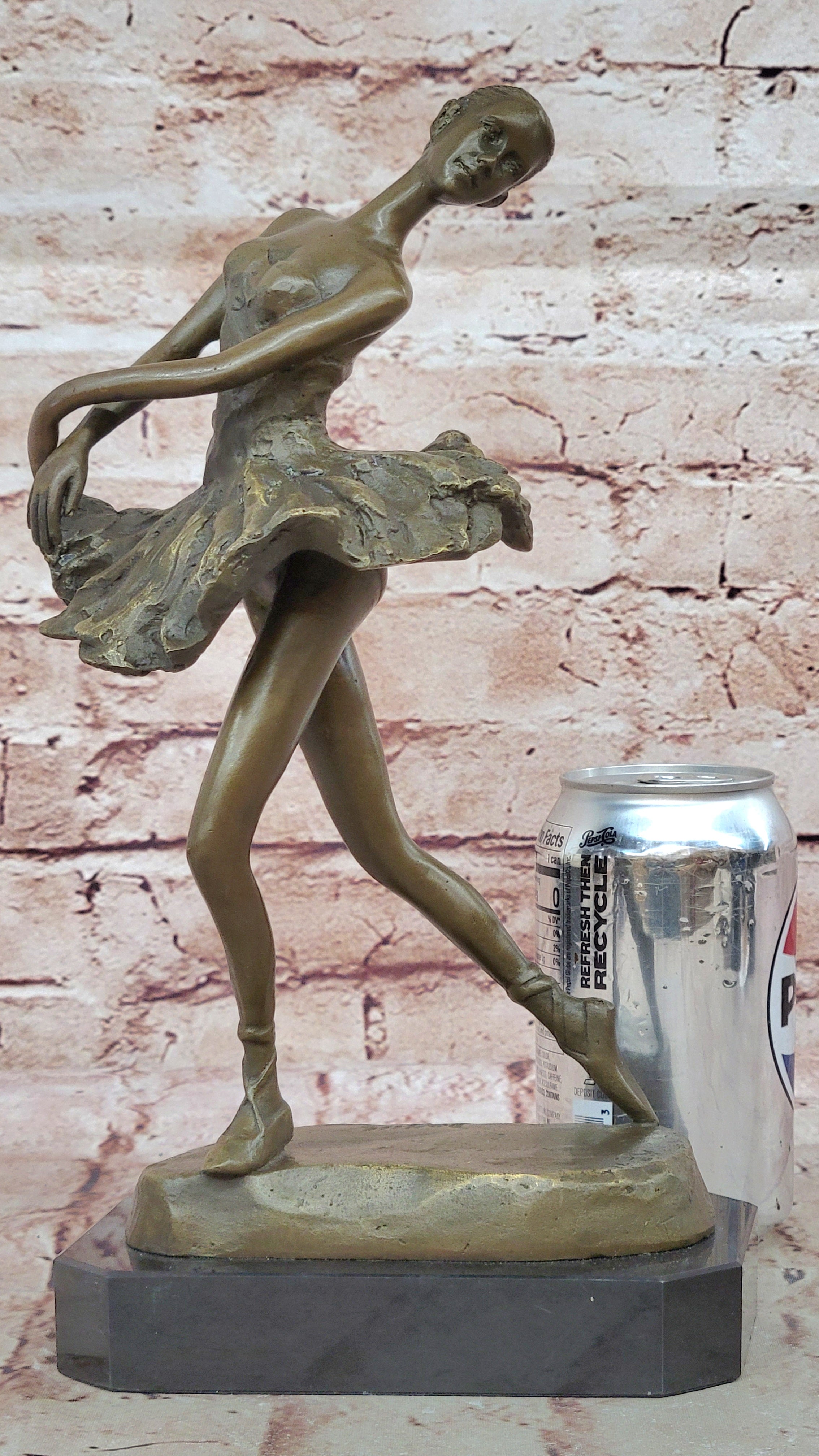 Handcrafted Detailed Little Ballerina Modern Art Bronze Sculpture Figurine