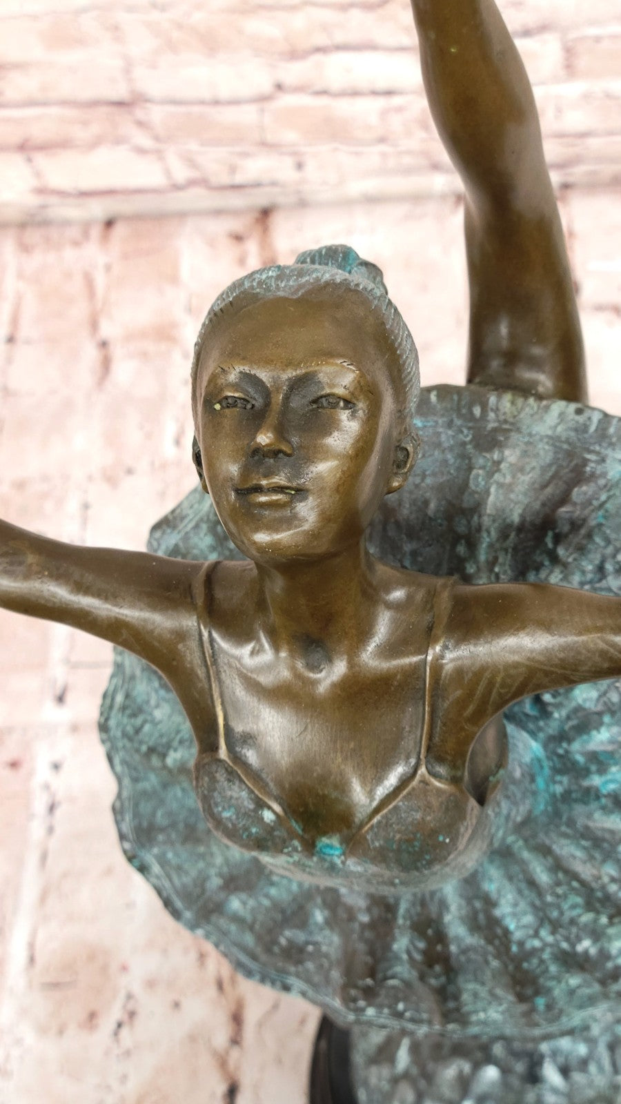 100% Solid  Genuine Bronze Ballet Dancer Statue French Ballerina by Collet