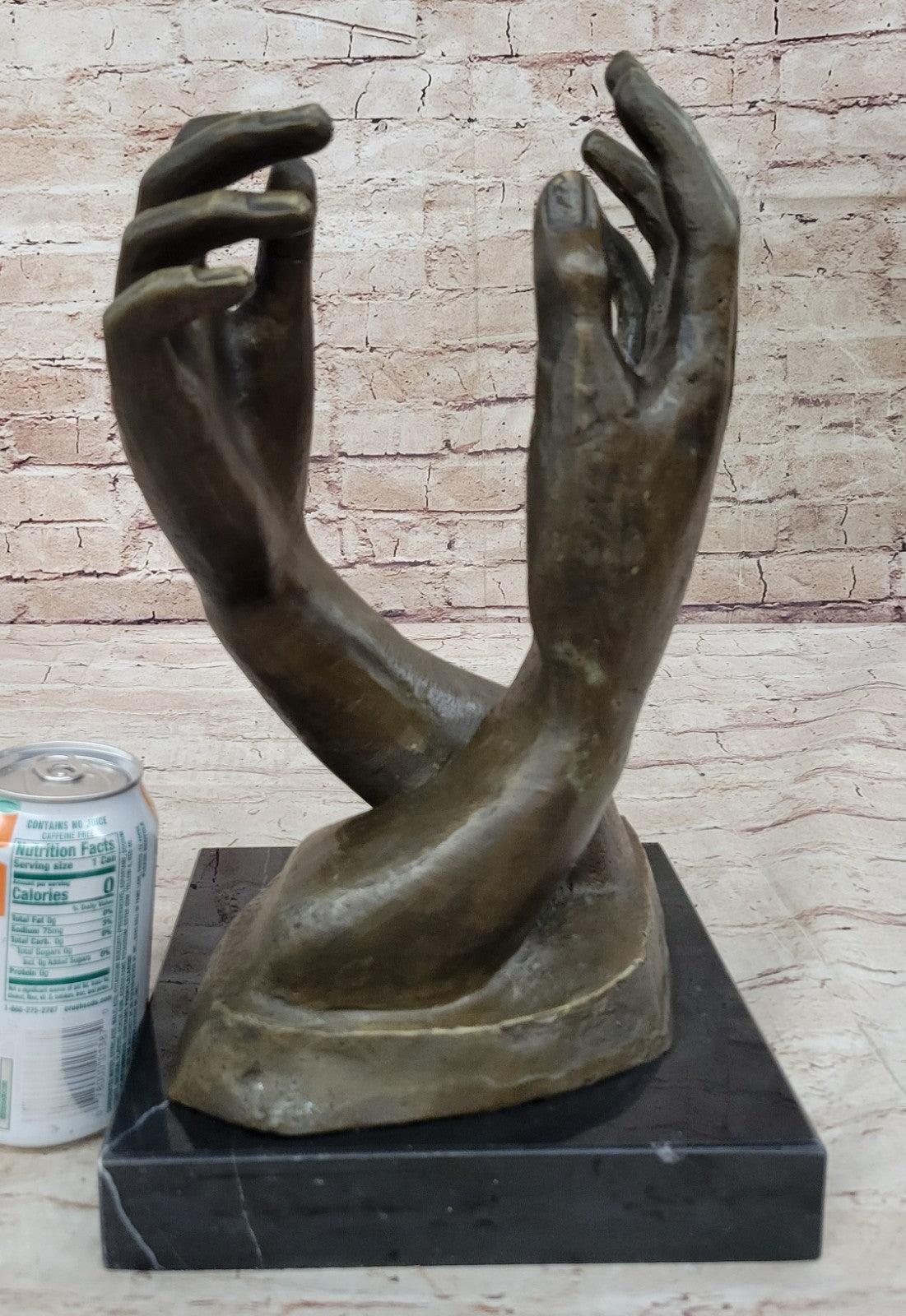 Captivating "The Cathedral" Bronze Statue by Rodin - Office Decor and Art Collectible