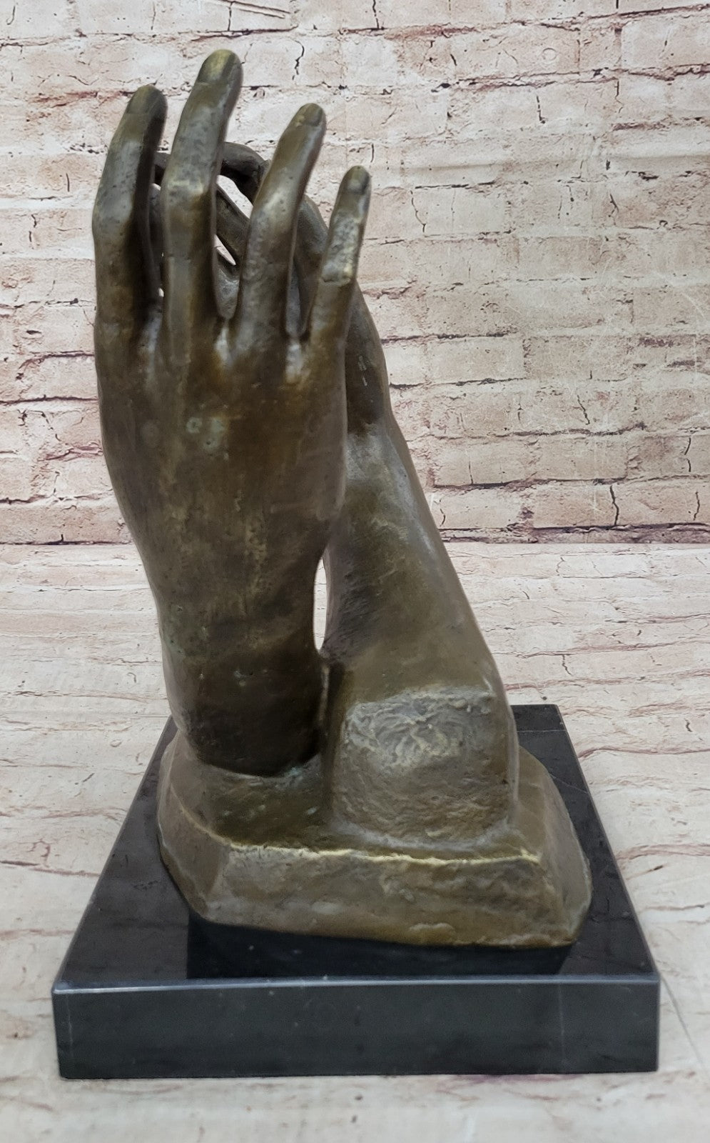 Captivating "The Cathedral" Bronze Statue by Rodin - Office Decor and Art Collectible