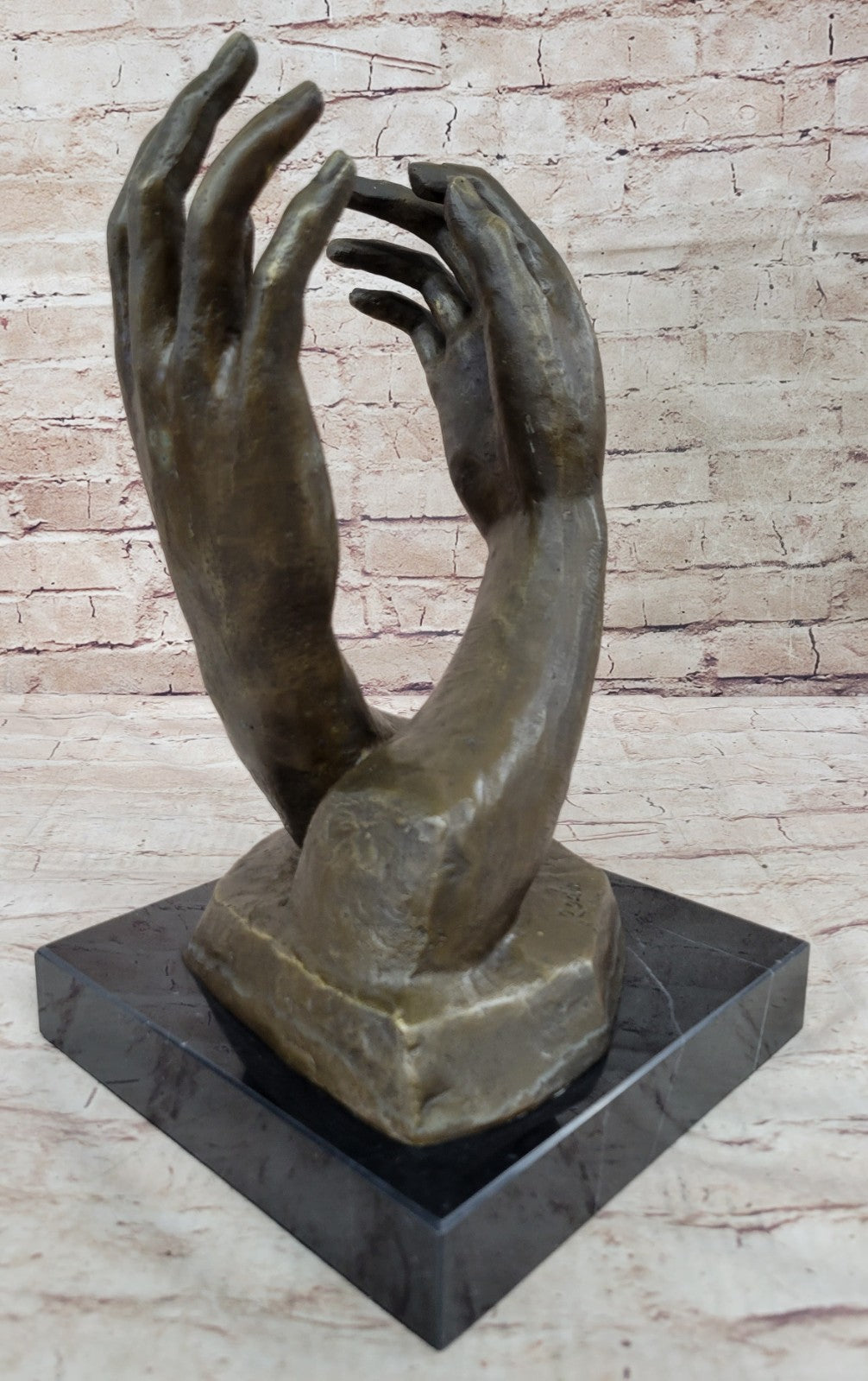 Captivating "The Cathedral" Bronze Statue by Rodin - Office Decor and Art Collectible
