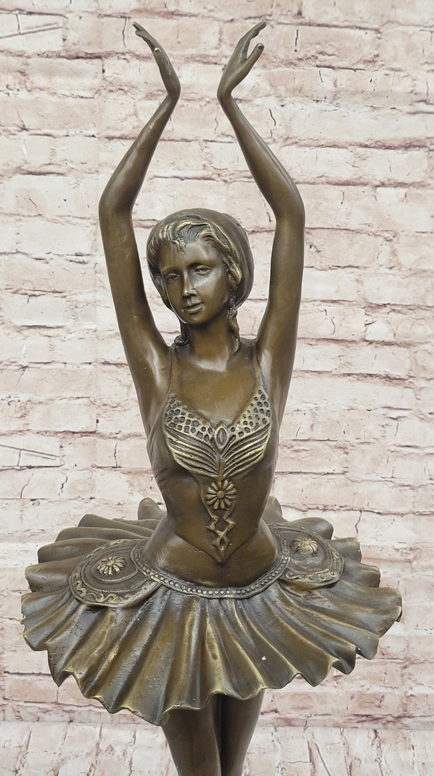 Sculpture by Swiss Artist Collet Bronze w/ Brown Patina Ballerina Limited Edition