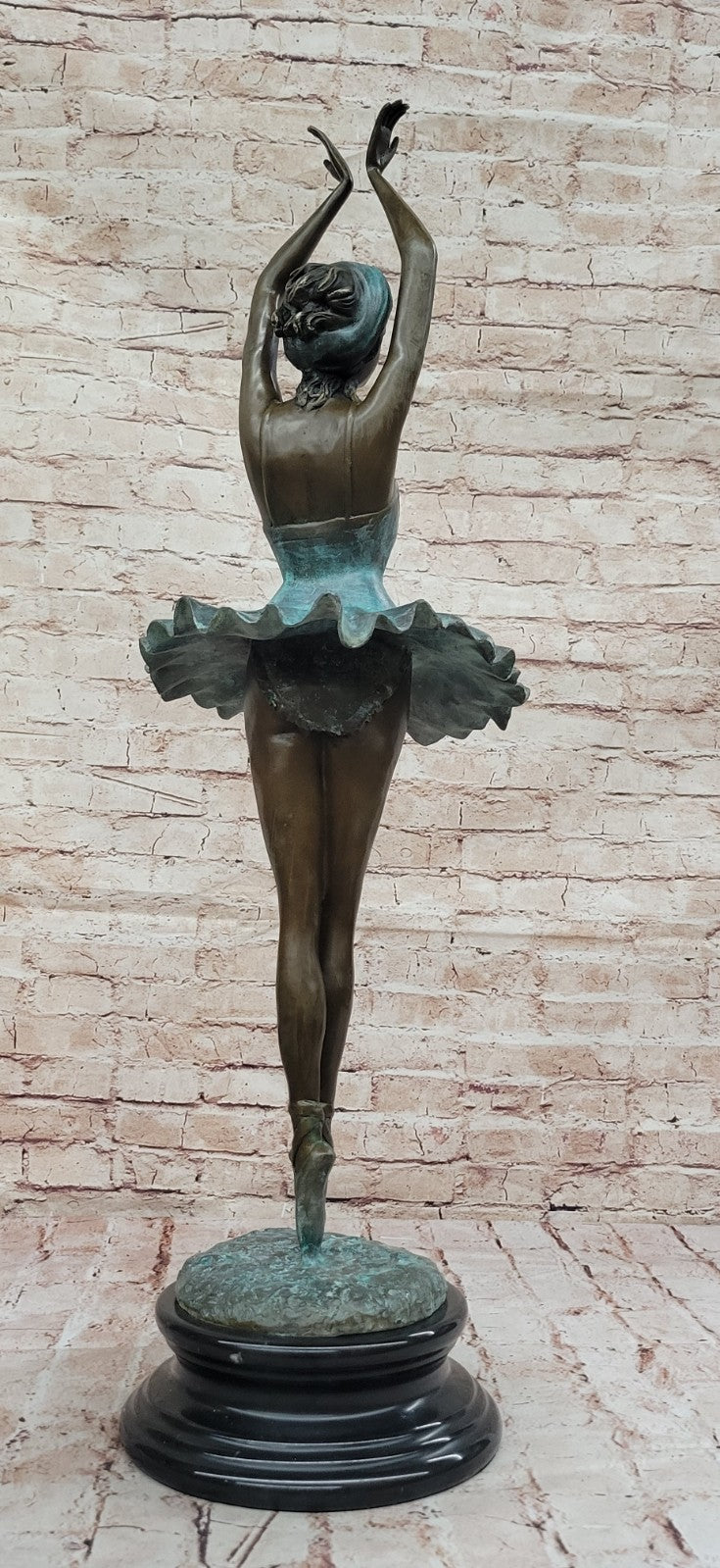 Genuine Bronze Ballerina Sculpture Statue Hot Cast Lost Wax Method Decor