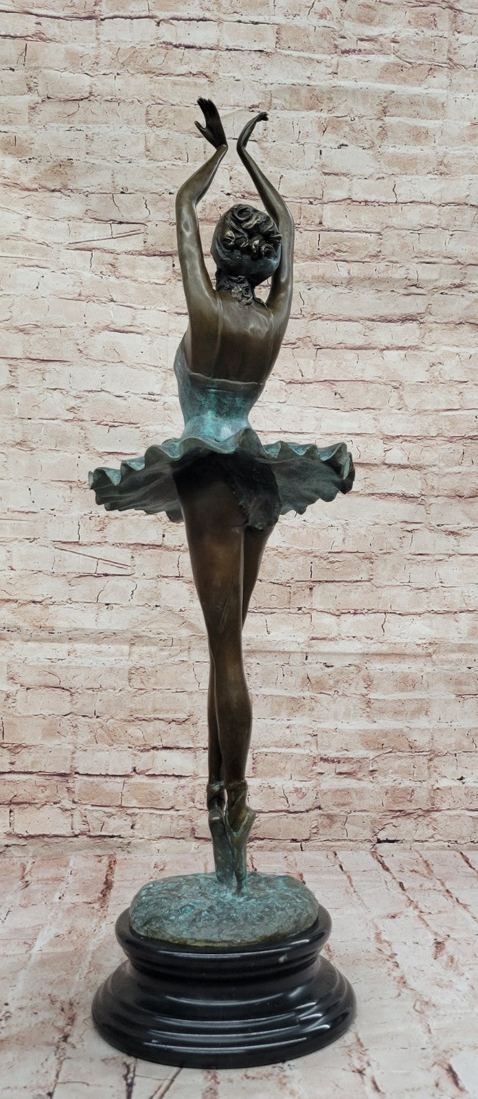 Genuine Bronze Ballerina Sculpture Statue Hot Cast Lost Wax Method Decor