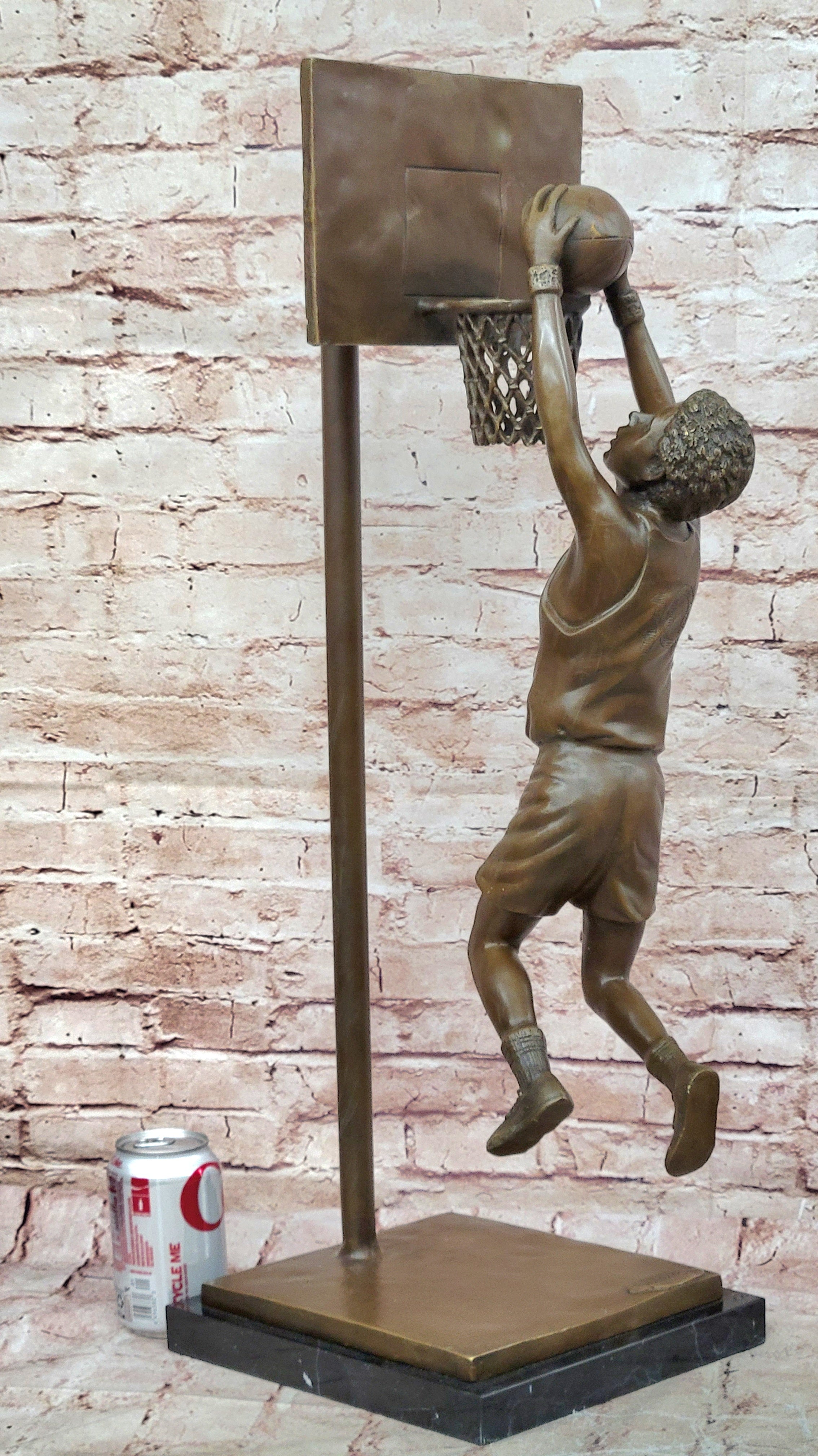 Basketball Player Athlete NBA Bronze Statue Sculpture Figurine Trophy Figure Art