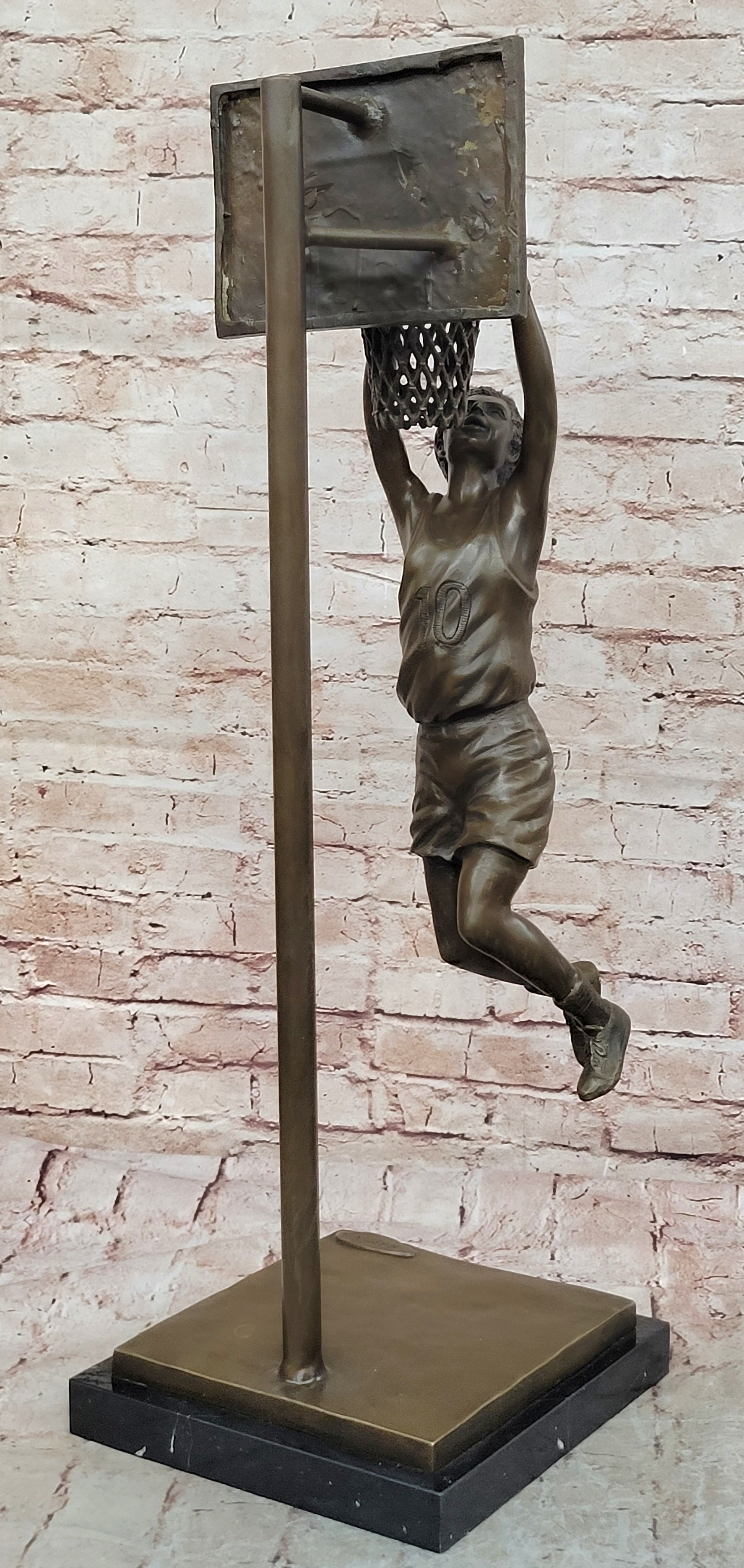 Basketball Player Athlete NBA Bronze Statue Sculpture Figurine Trophy Figure Art